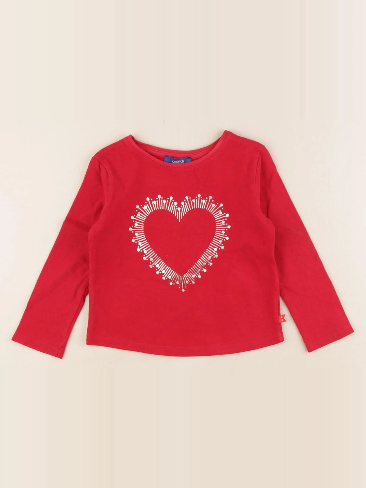 Okaidi - tee-shirt rouge - 3 ans