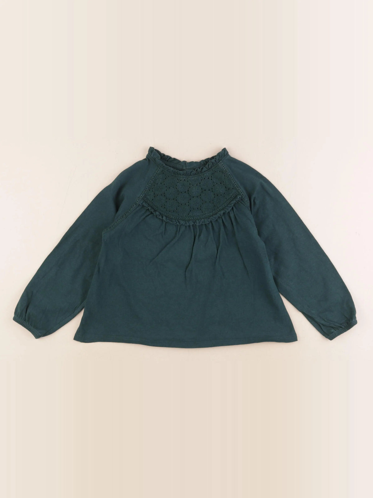 Vertbaudet - tee-shirt vert - 4 ans