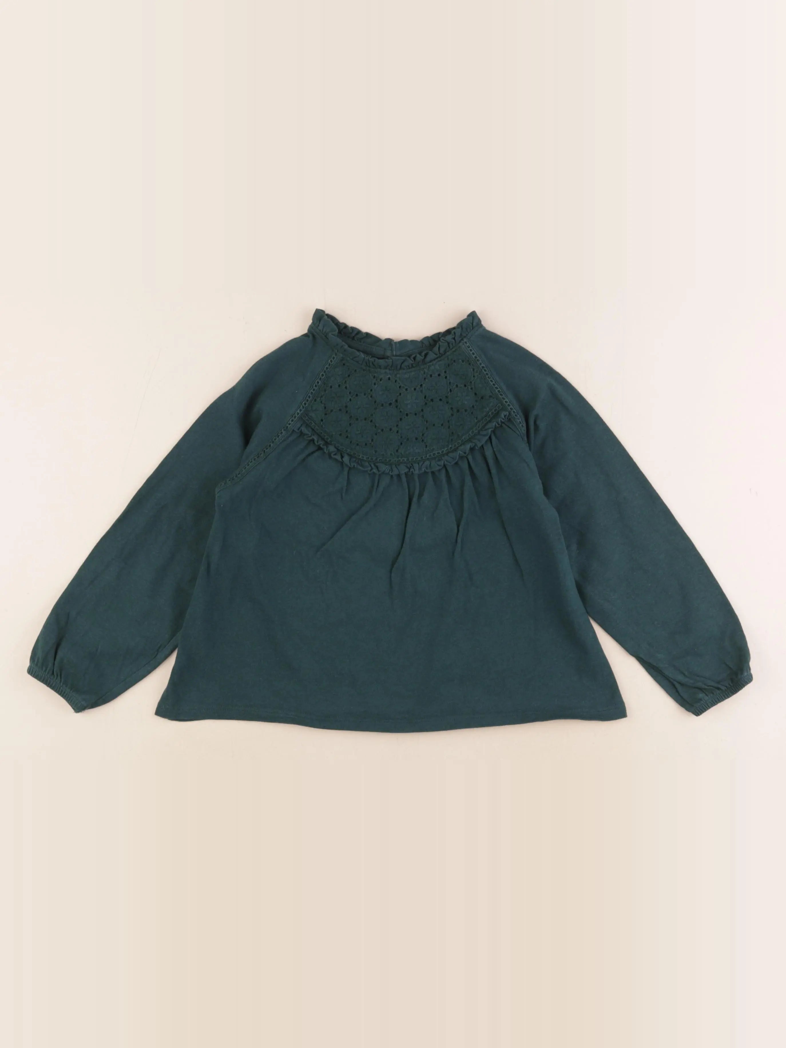Vertbaudet - tee-shirt vert - 4 ans