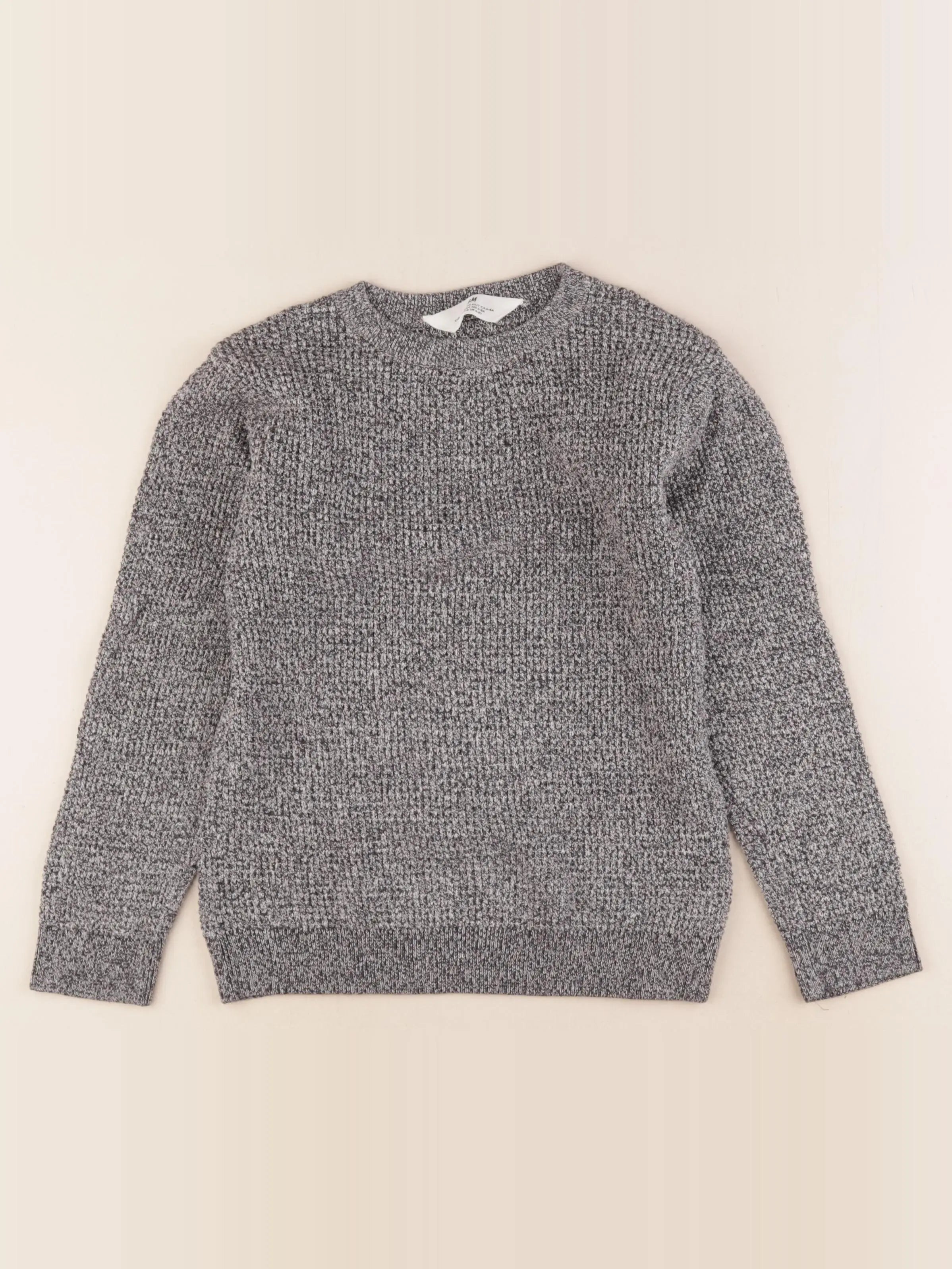 H&M - pull gris - 6/8 ans