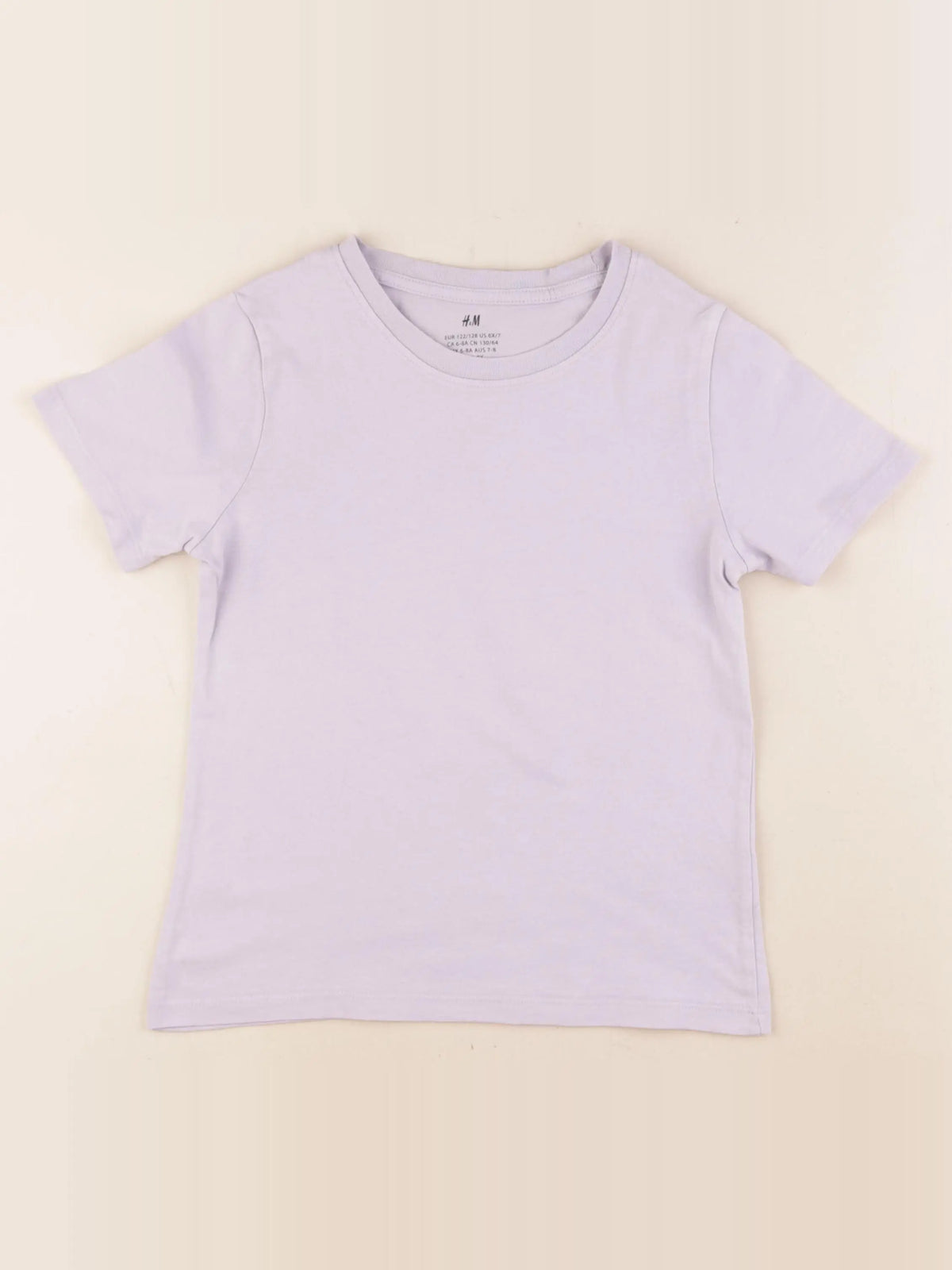 H&M - tee-shirt violet - 6/8 ans