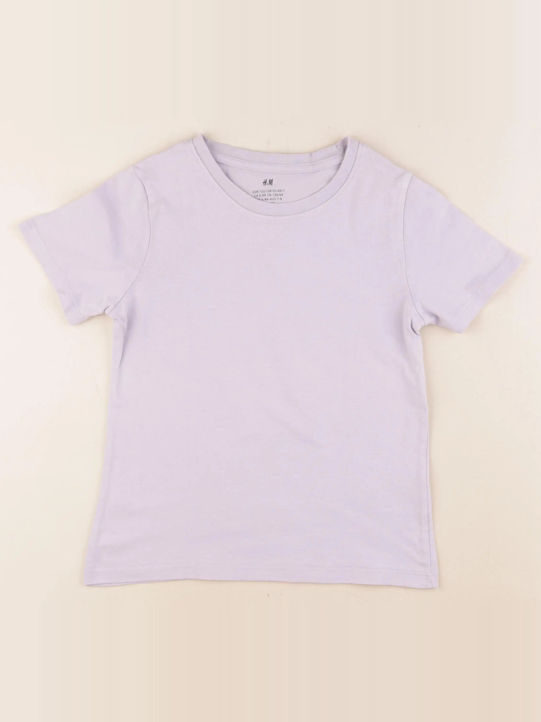 H&M - tee-shirt violet - 6/8 ans