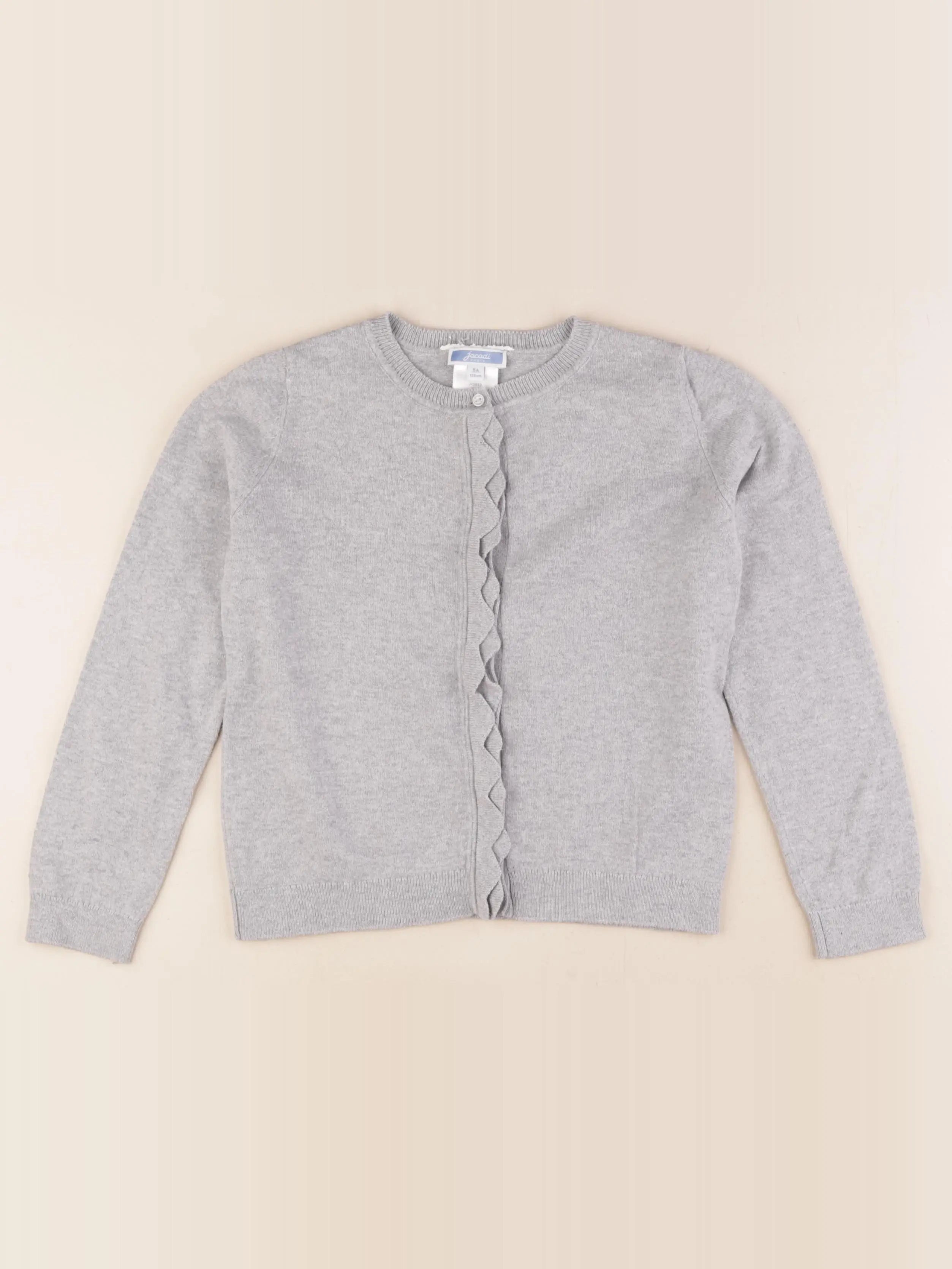 Jacadi - gilet gris - 8 ans