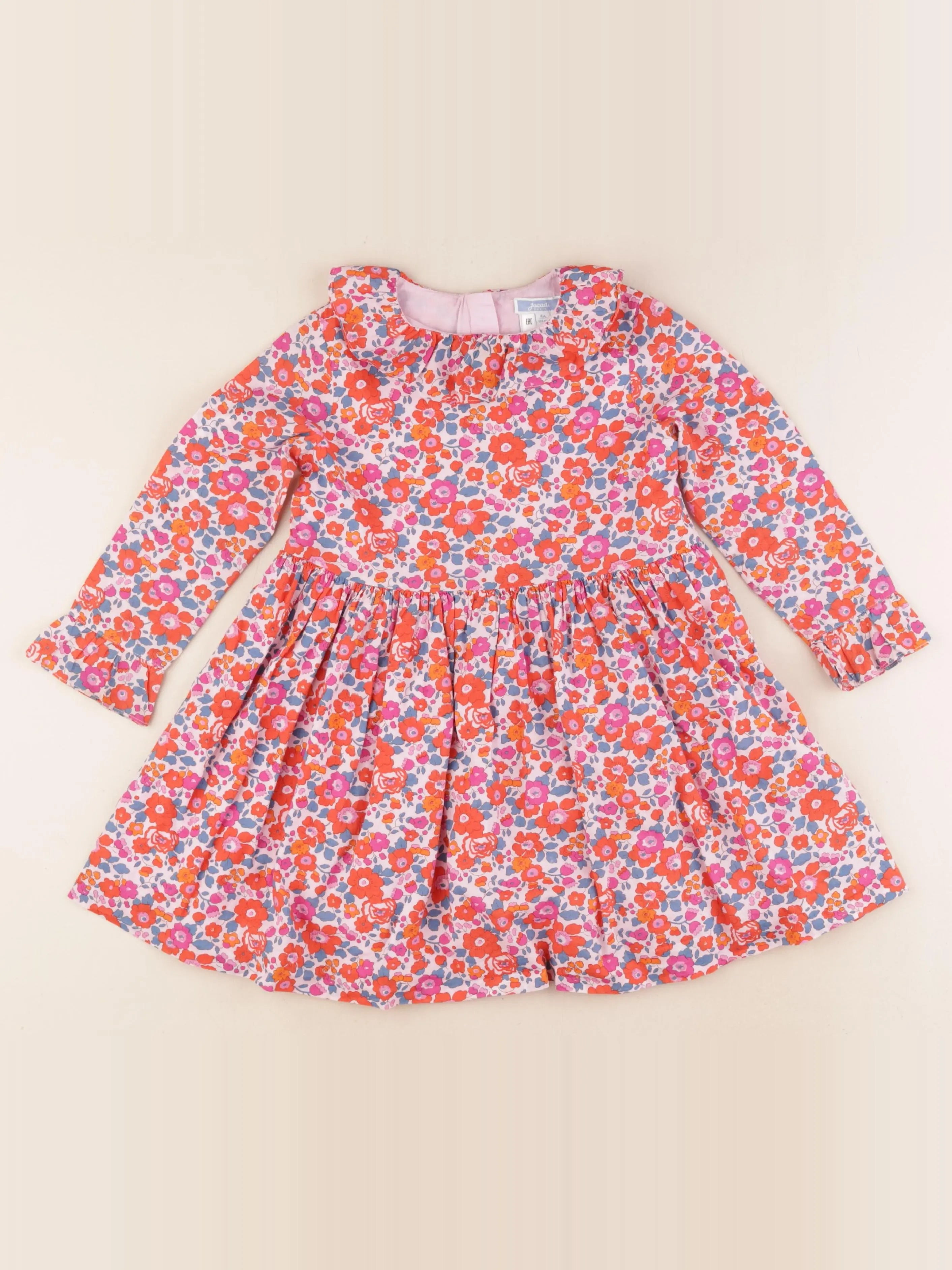 Jacadi - robe liberty multicolore - 4 ans