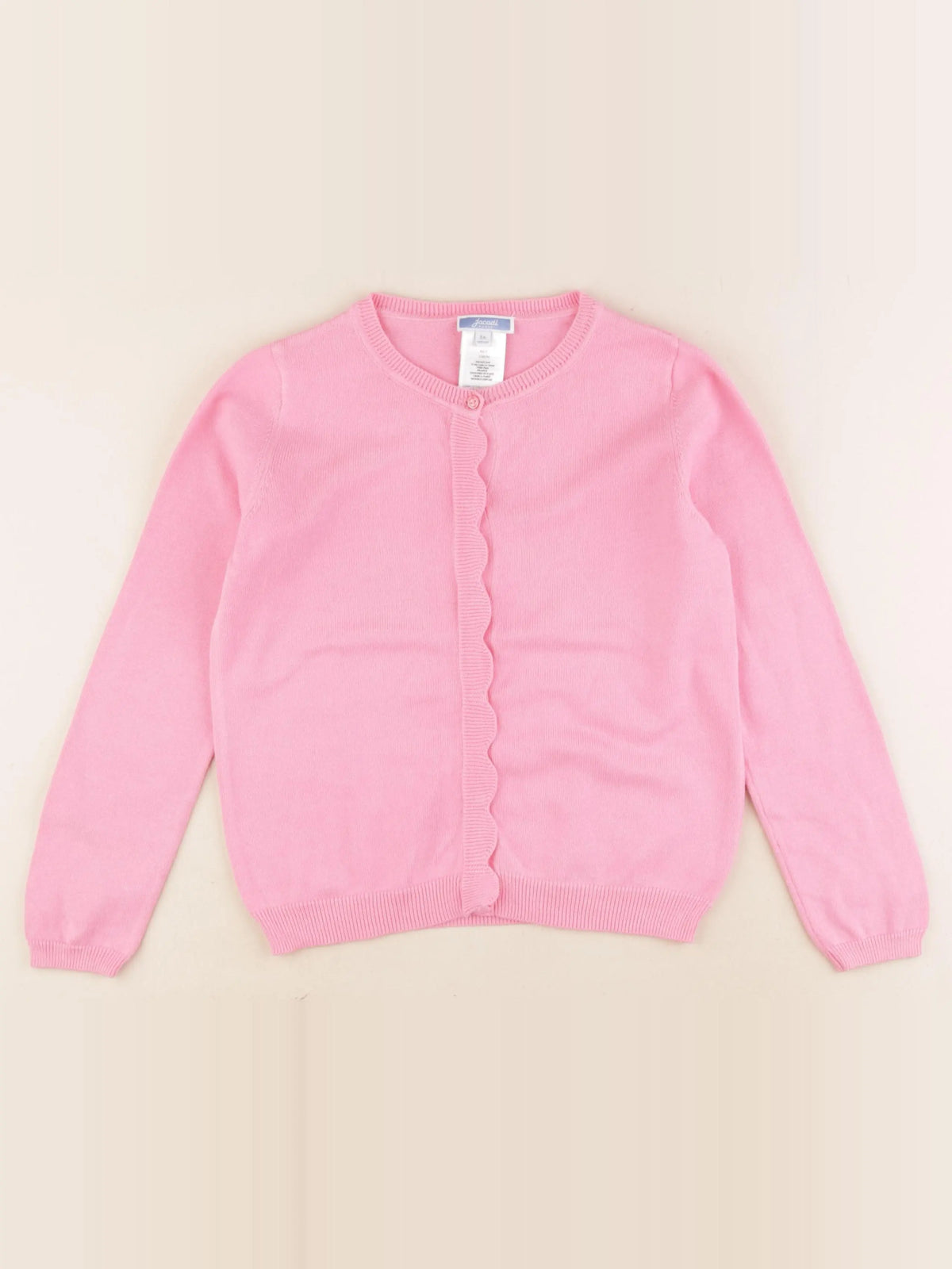 Jacadi - gilet rose - 8 ans