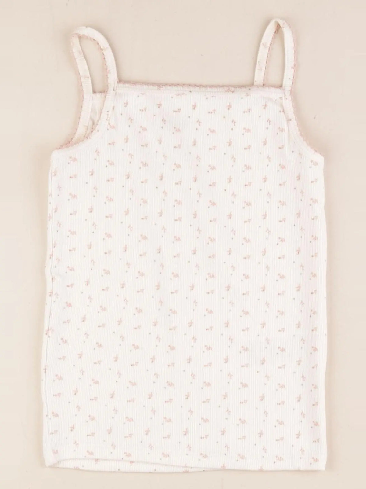 Vertbaudet - maillot de corps rose, beige - 6 ans