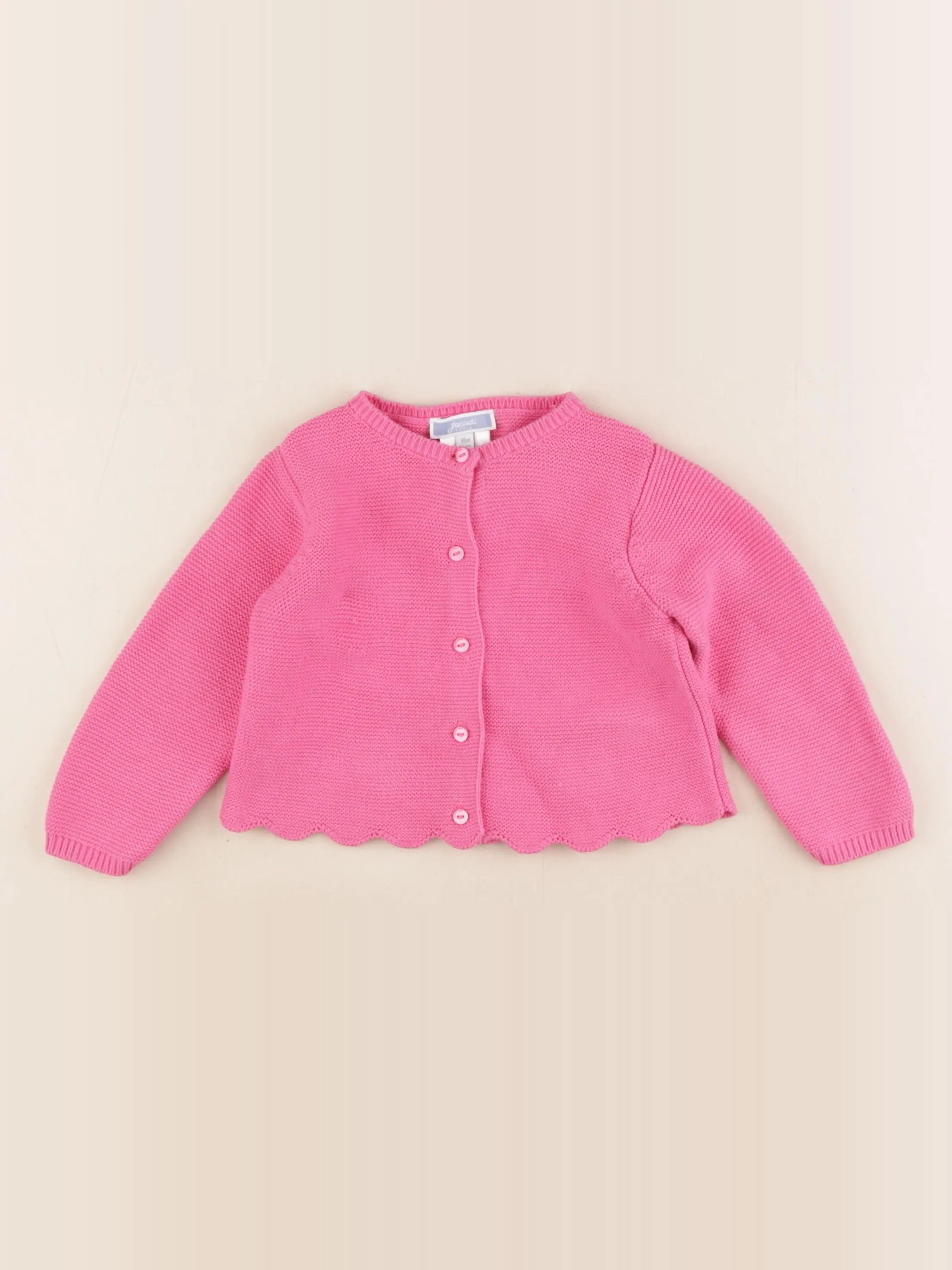 Jacadi - gilet rose - 18 mois