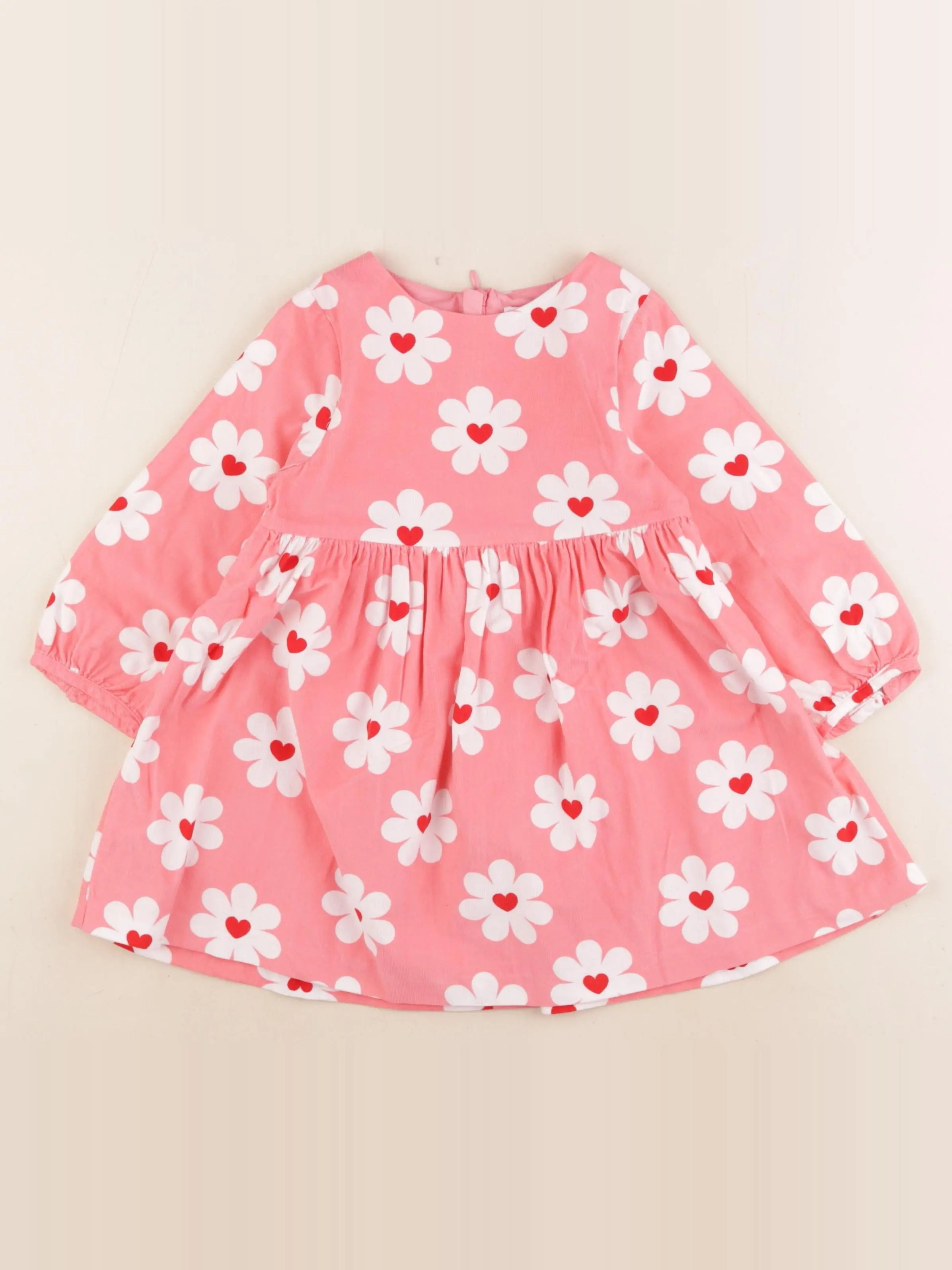 Jacadi - robe rose, blanc - 36 mois