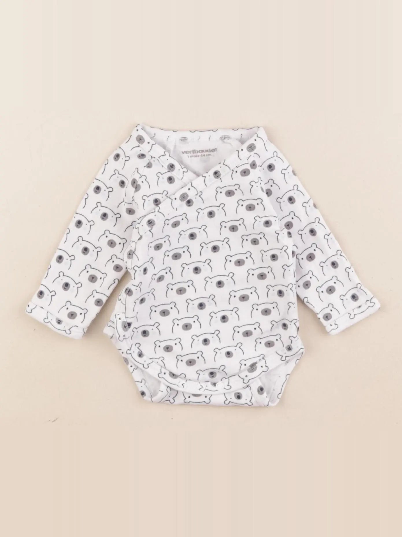 Vertbaudet - body blanc - 1 mois