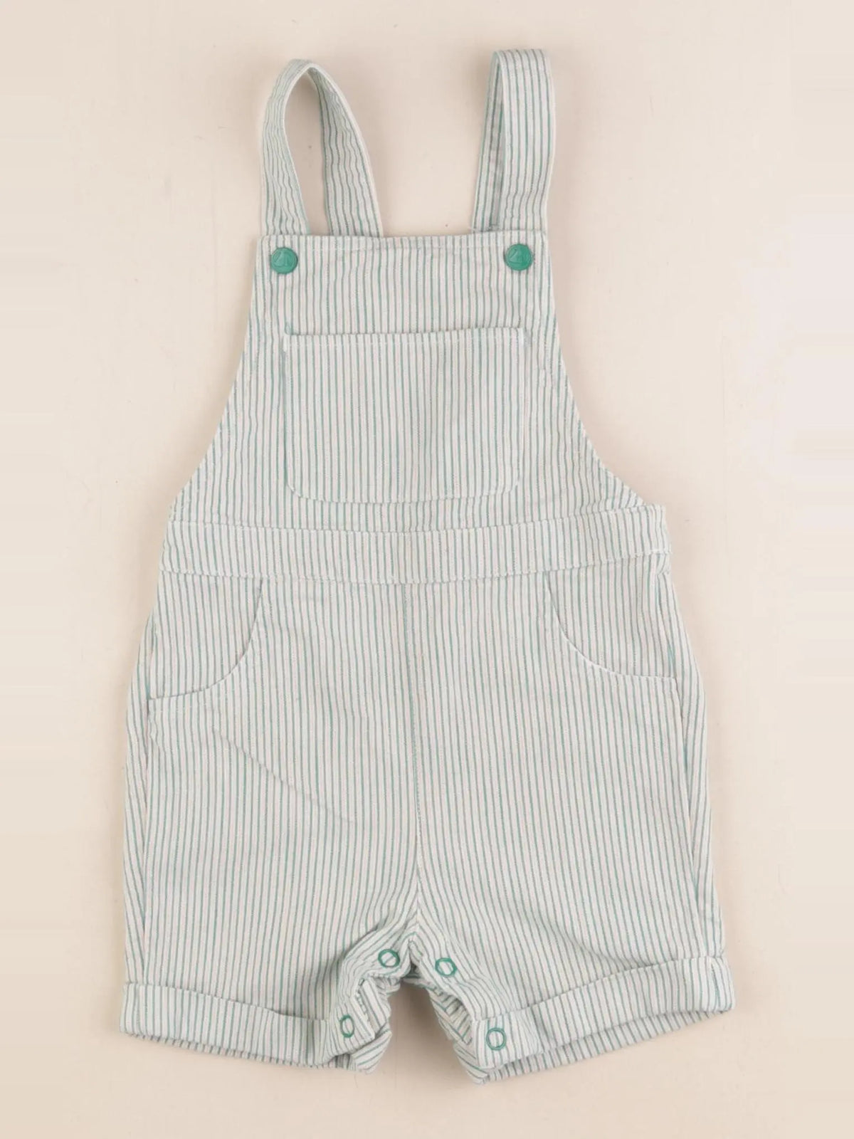 Petit Bateau - salopette vert - 18 mois