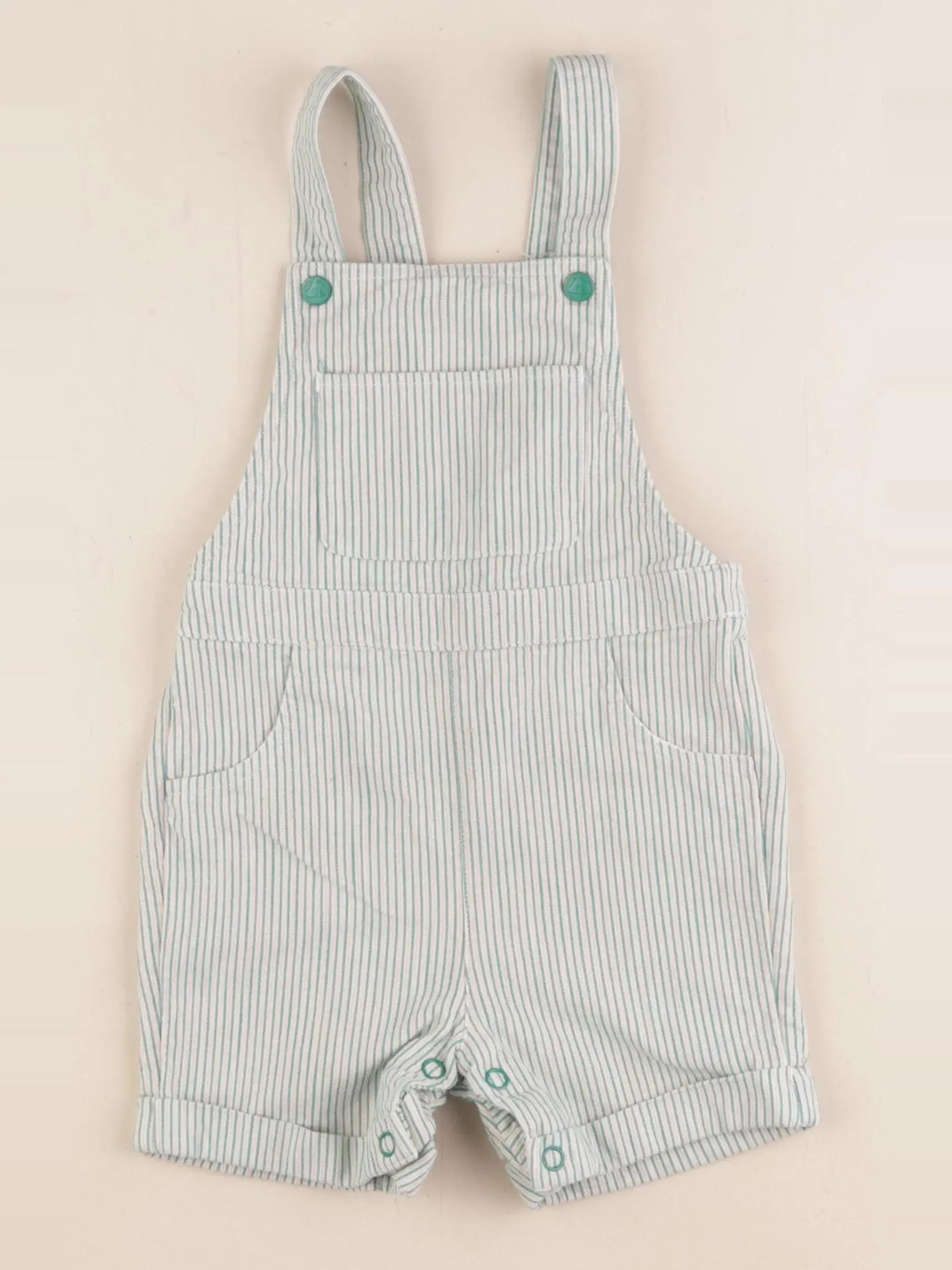 Petit Bateau - salopette vert - 18 mois