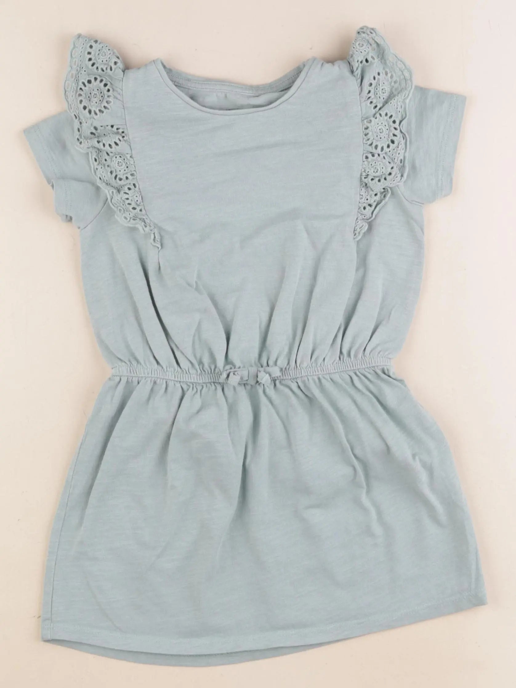 Vertbaudet - robe vert - 4 ans