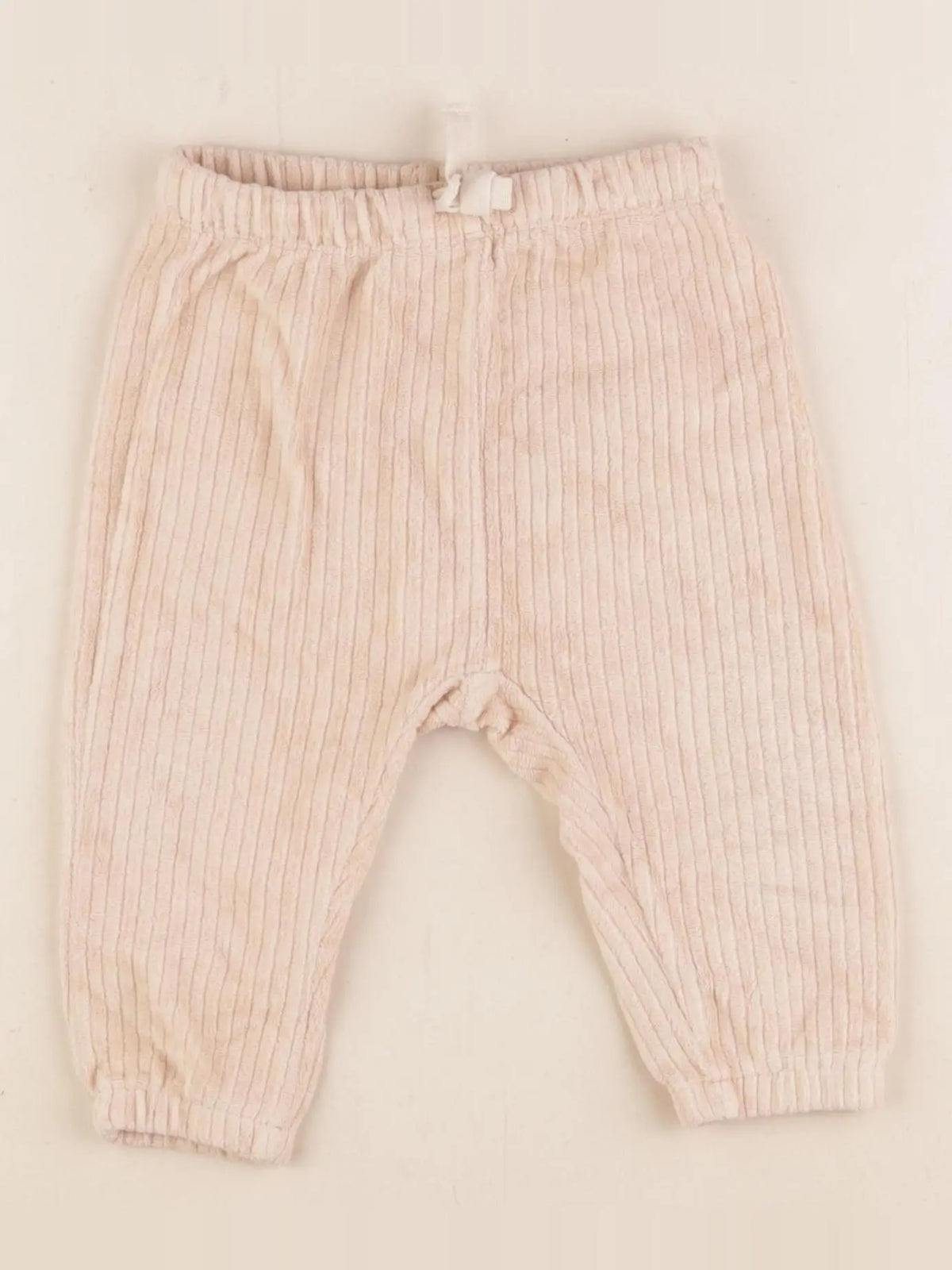 H&M - sarouel beige - 6/9 mois