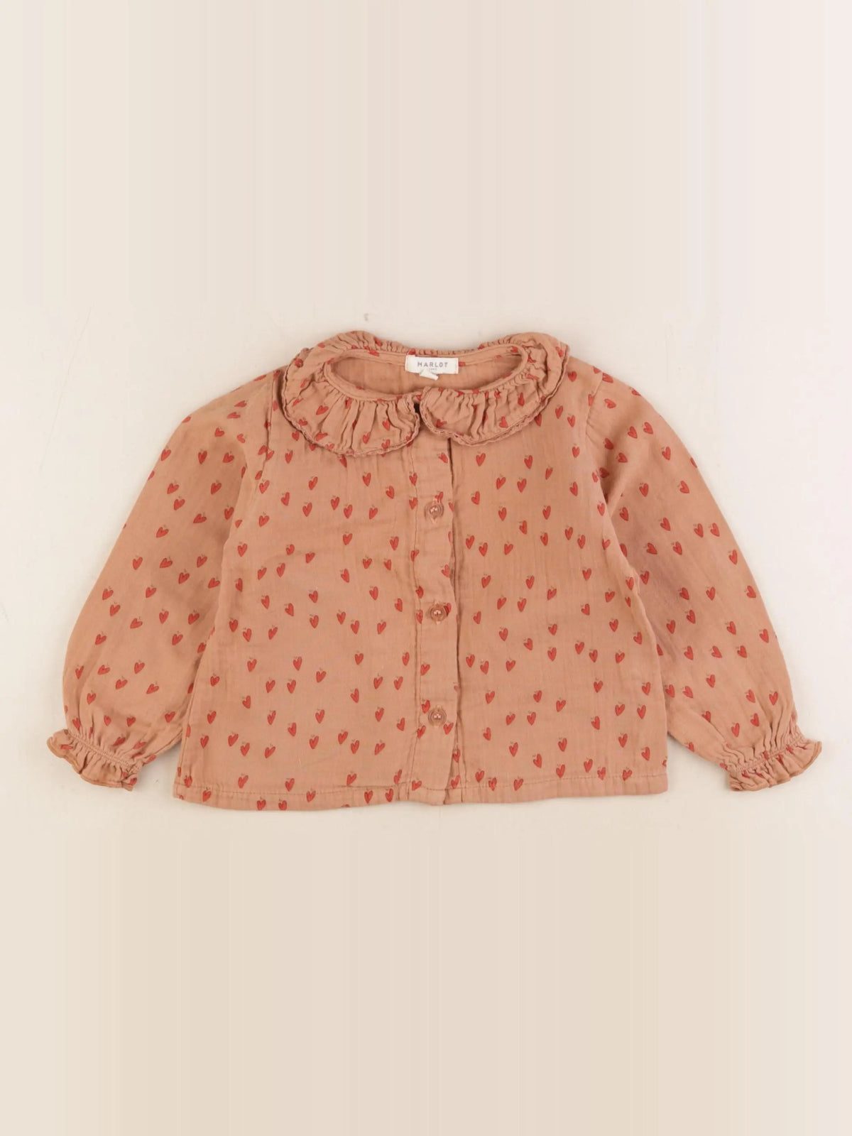 Marlot Paris - blouse marron - 18 mois
