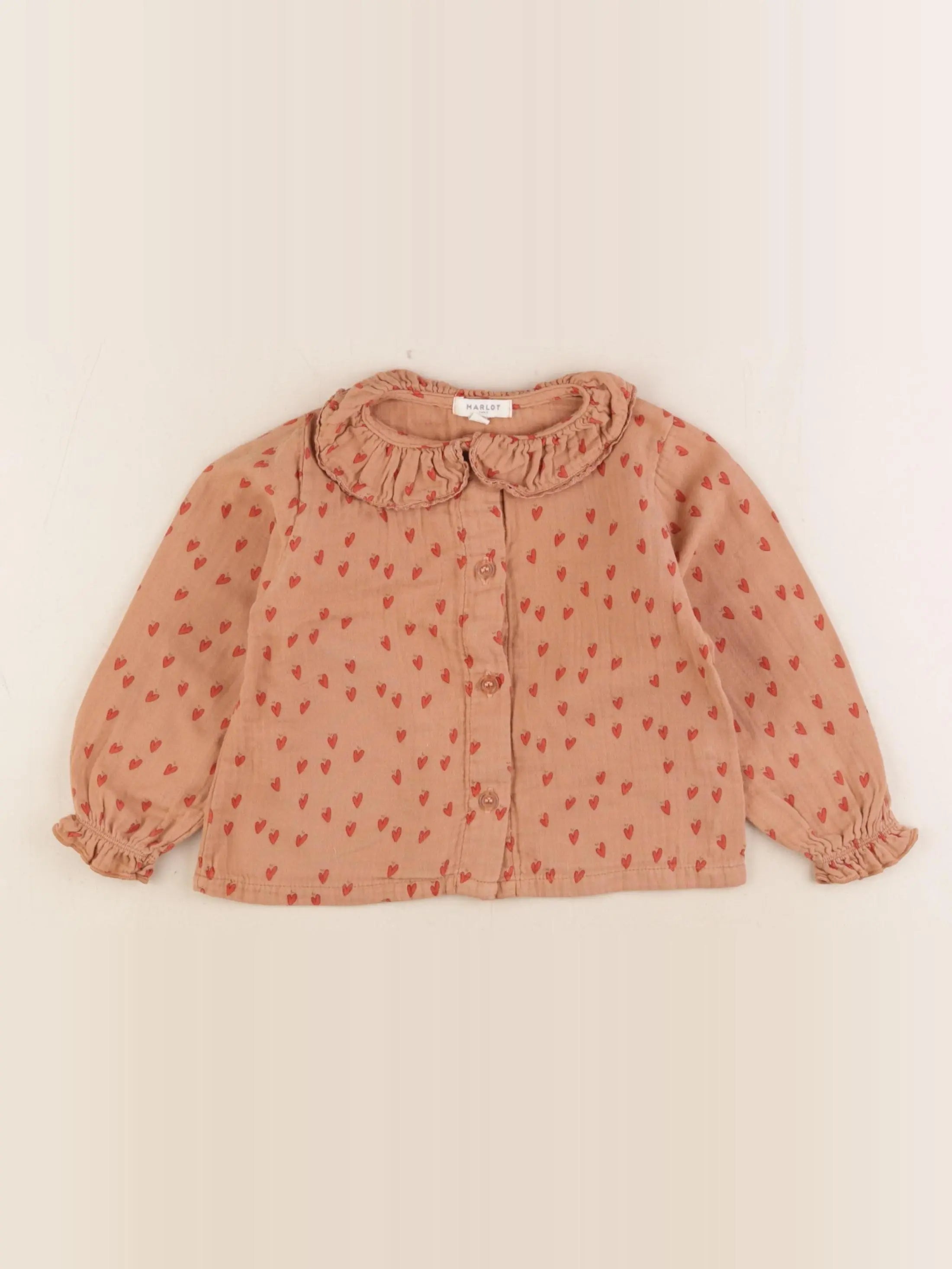 Marlot Paris - blouse marron - 18 mois
