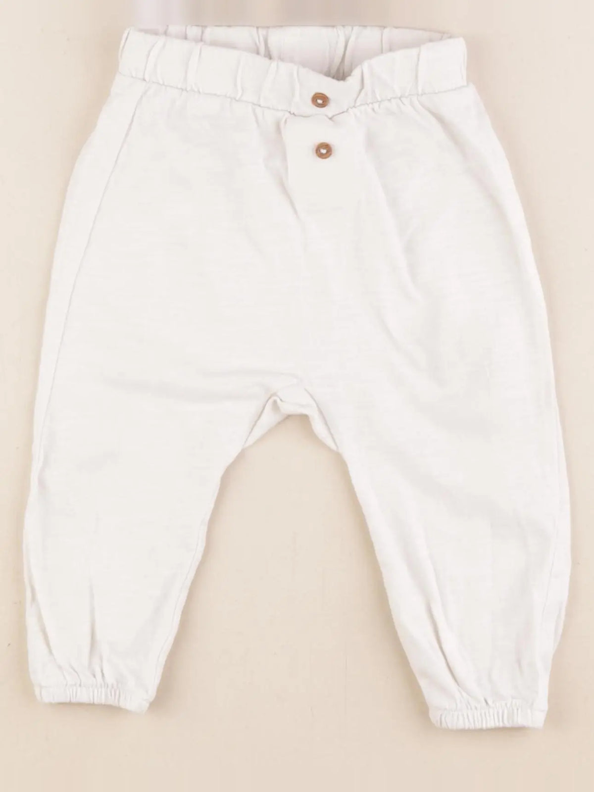 H&M - legging blanc - 6/9 mois