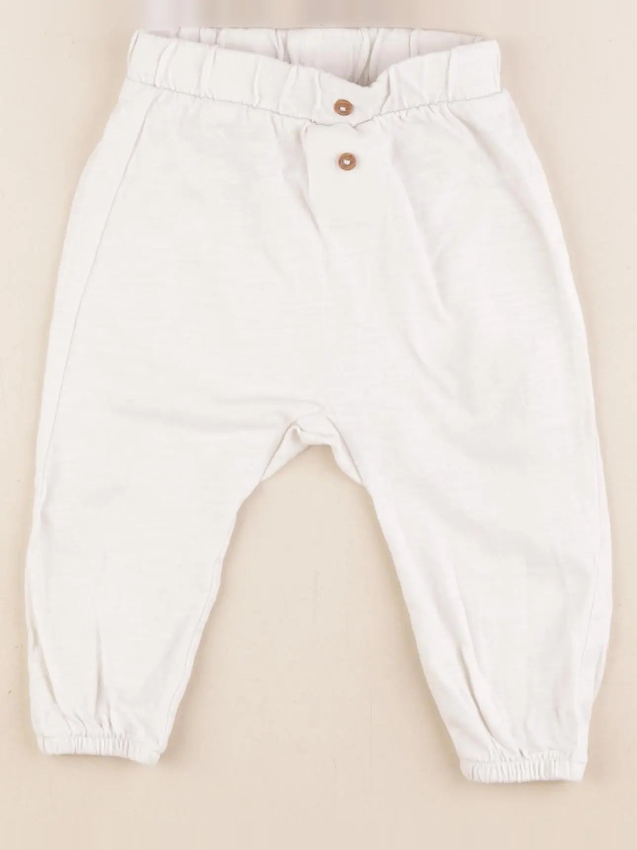 H&M - legging blanc - 6/9 mois