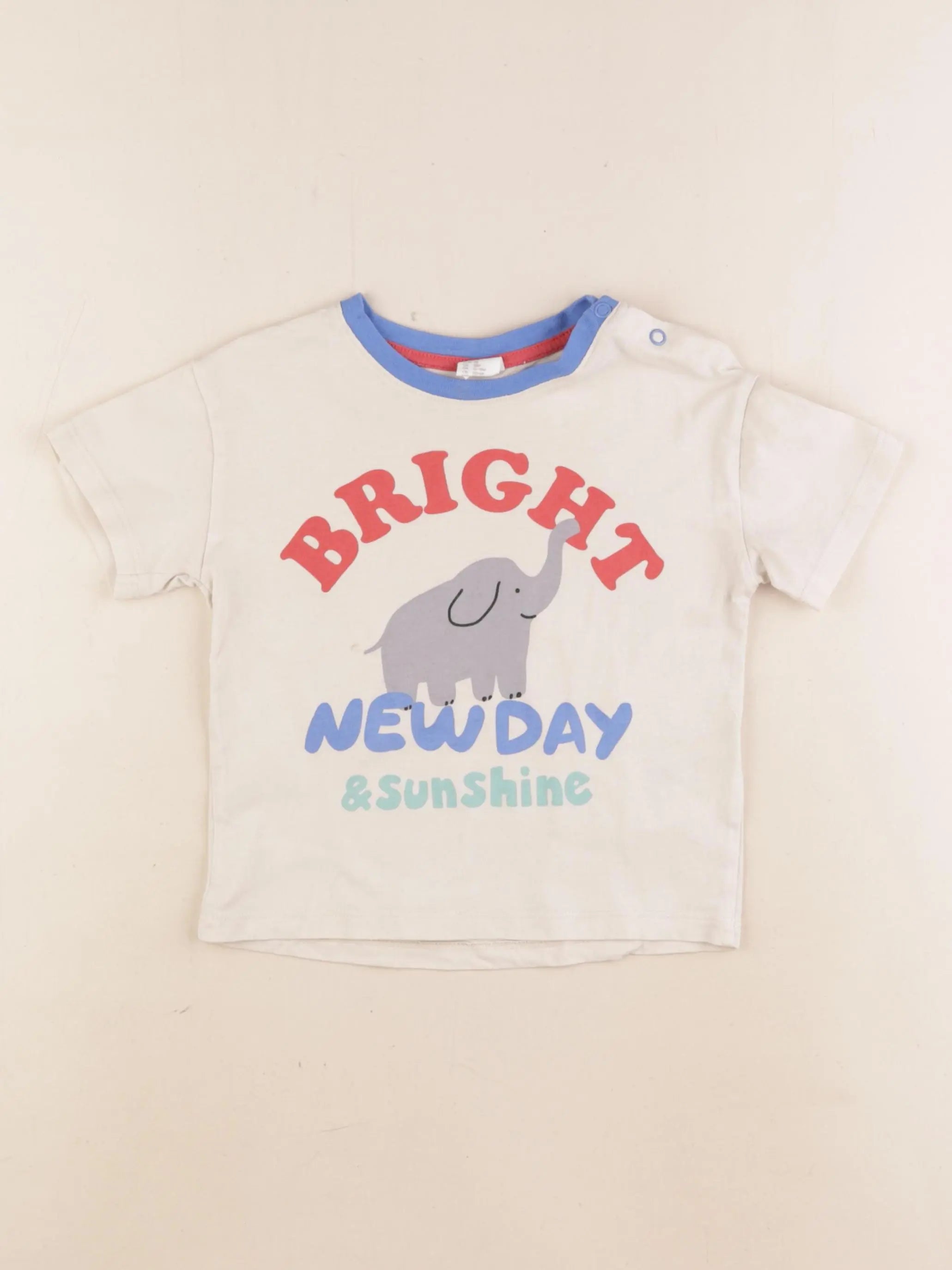 H&M - tee-shirt beige - 12/18 mois