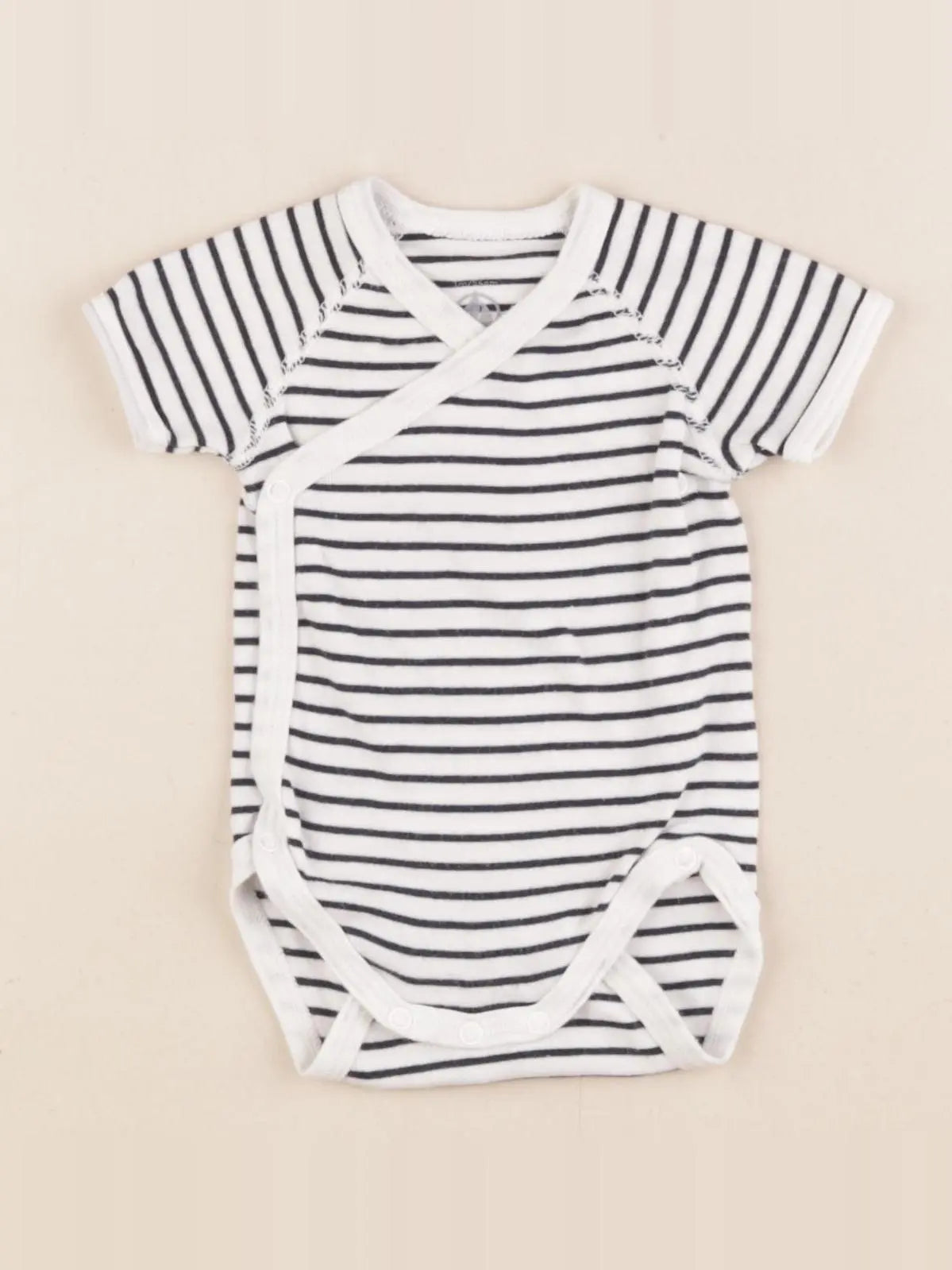 Petit Bateau - body bleu - 1 mois