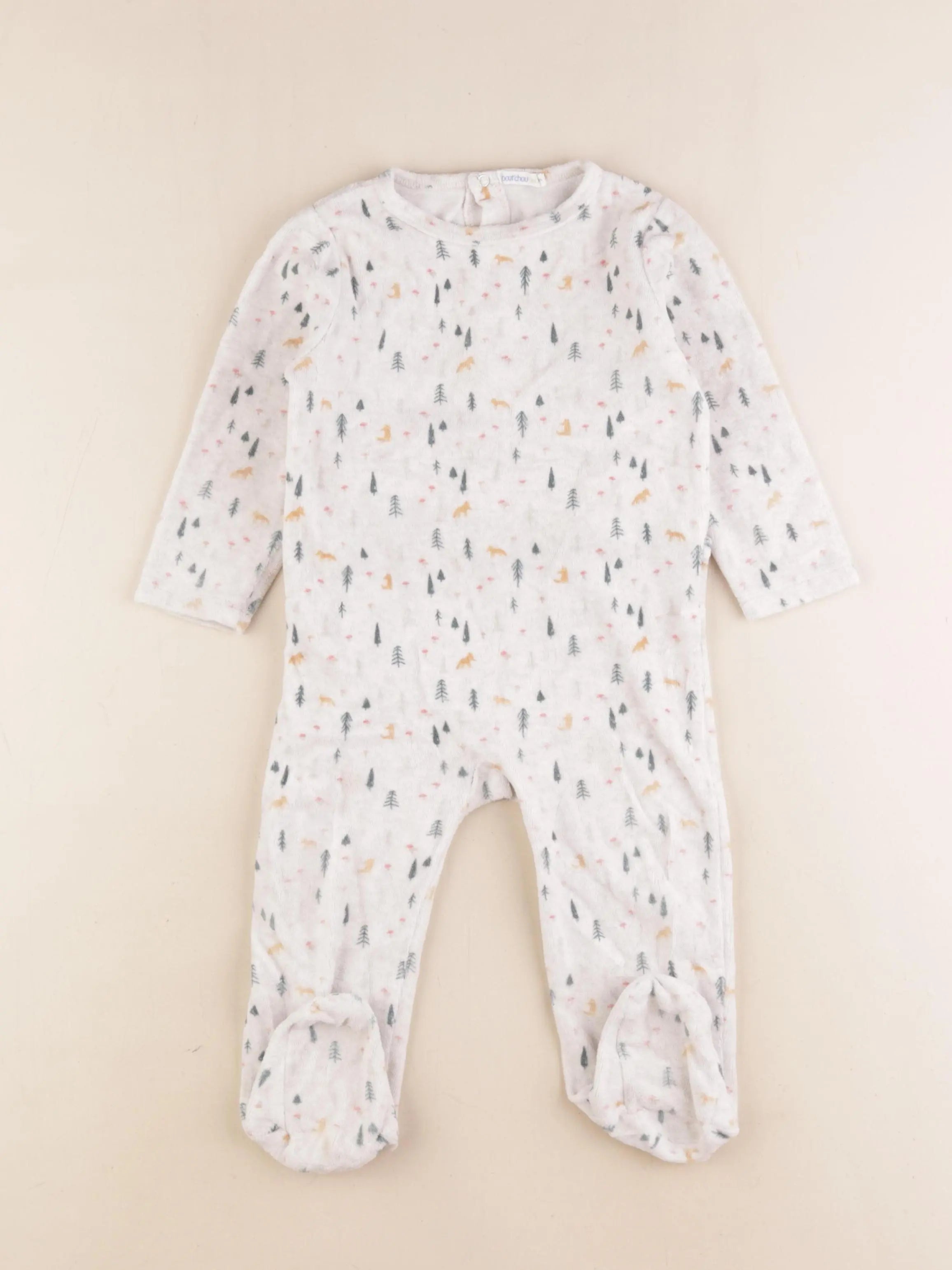 Boutchou - pyjama velours beige - 18 mois
