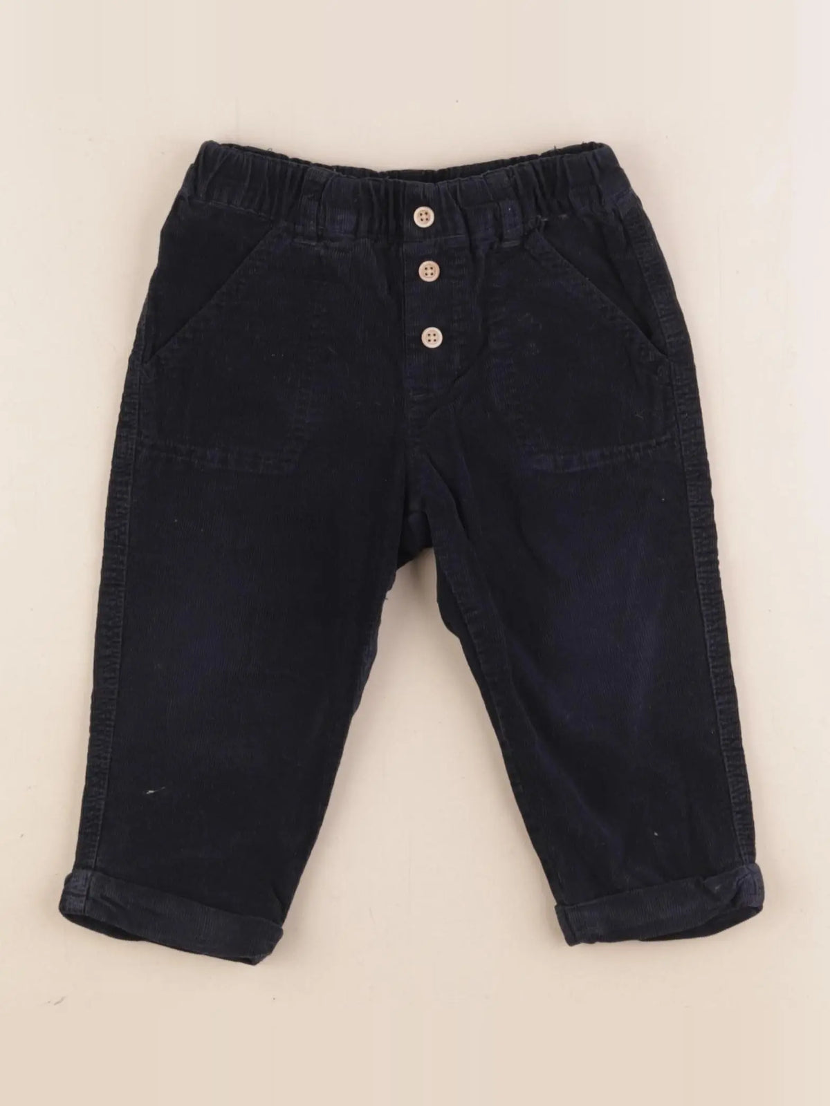 Boutchou - pantalon bleu - 9 mois