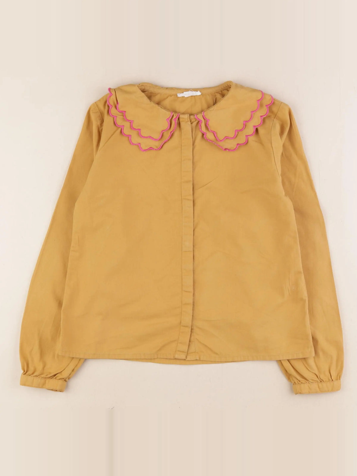Vertbaudet - blouse jaune - 7 ans