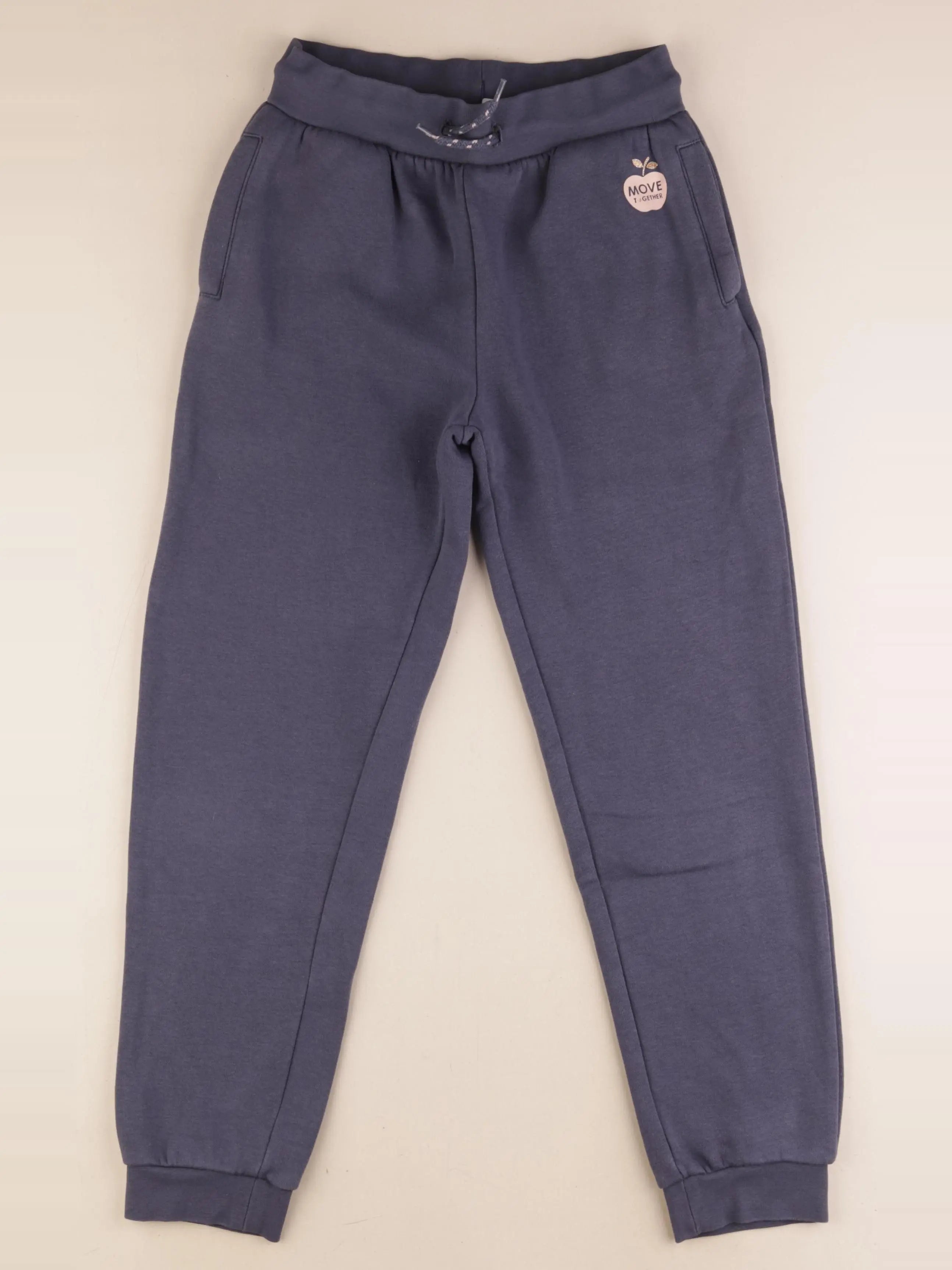 Vertbaudet - jogging doublé bleu - 10 ans