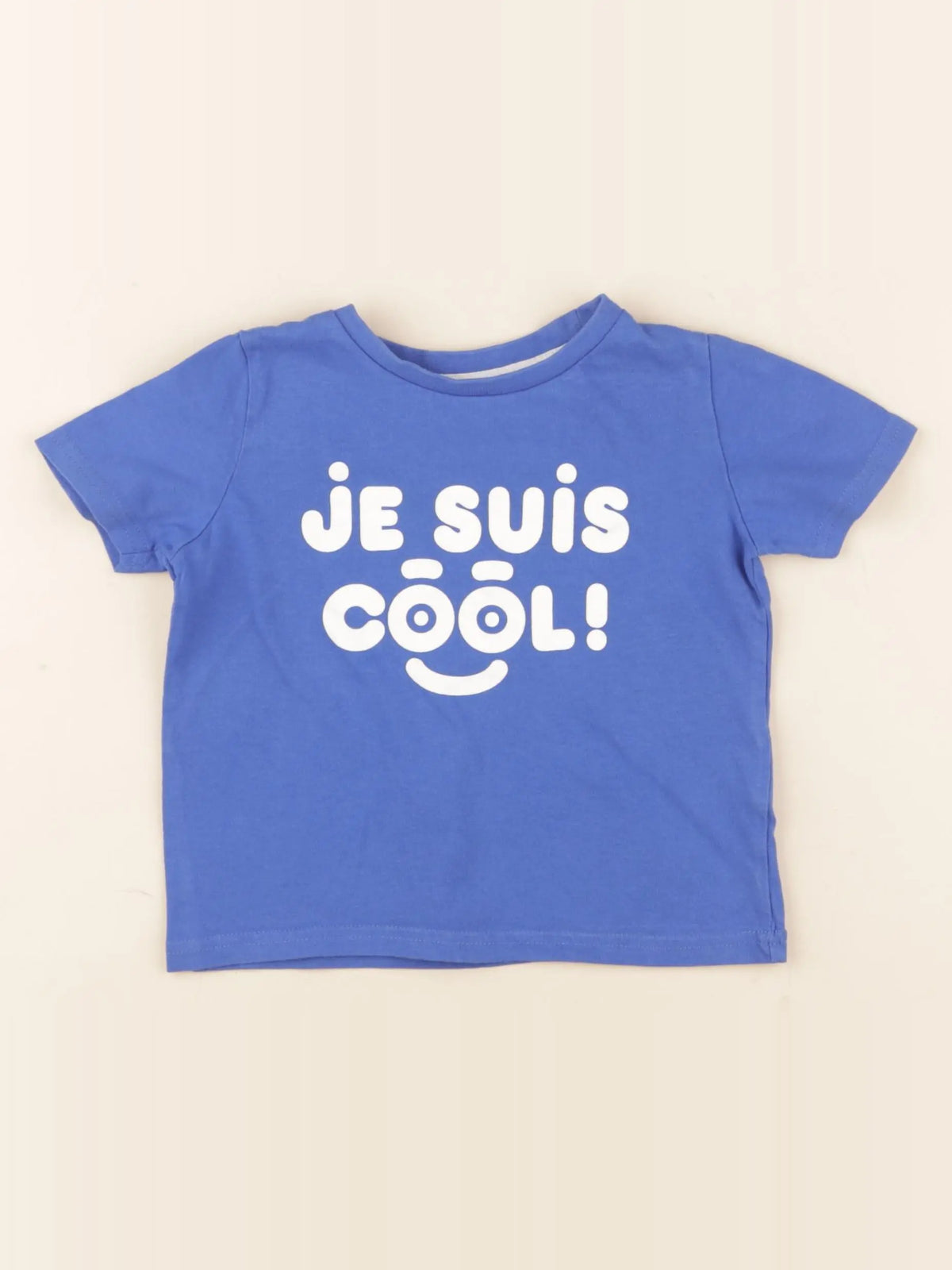 Vertbaudet - tee-shirt bleu - 2 ans