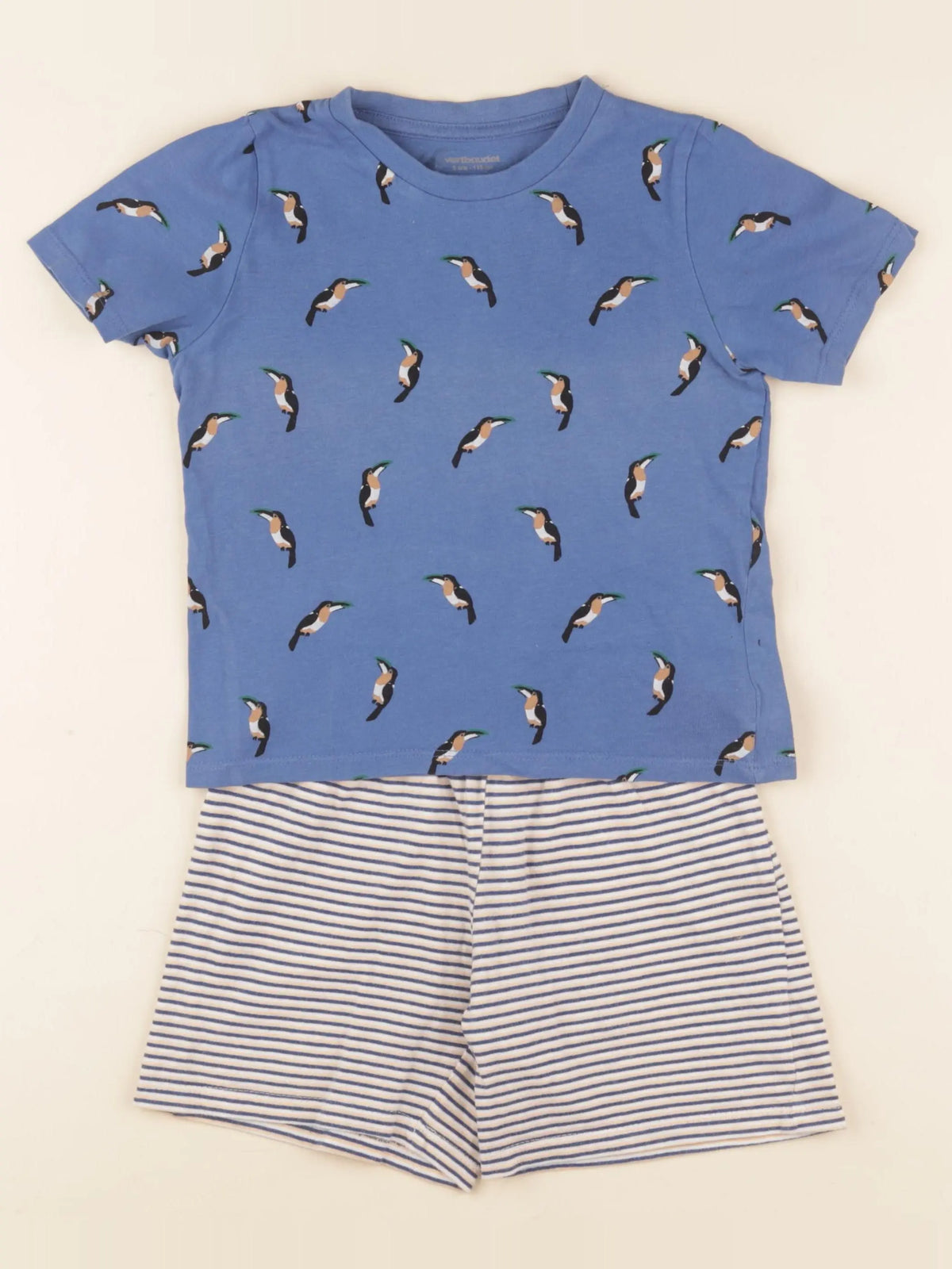 Vertbaudet - pyjama coton bleu - 5 ans