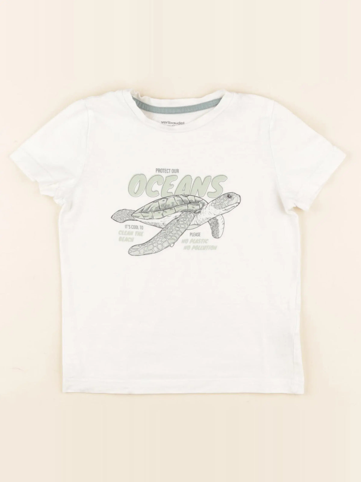 Vertbaudet - tee-shirt blanc - 4 ans