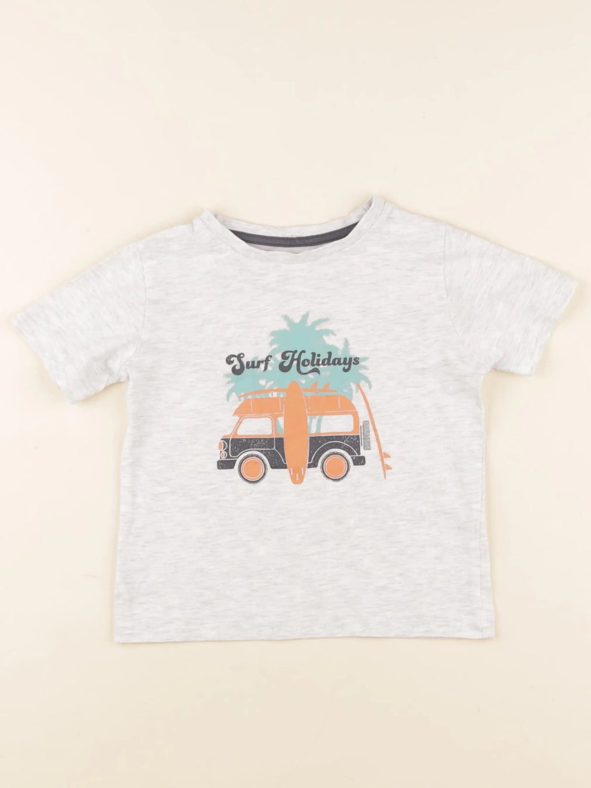 Vertbaudet - tee-shirt gris - 4 ans