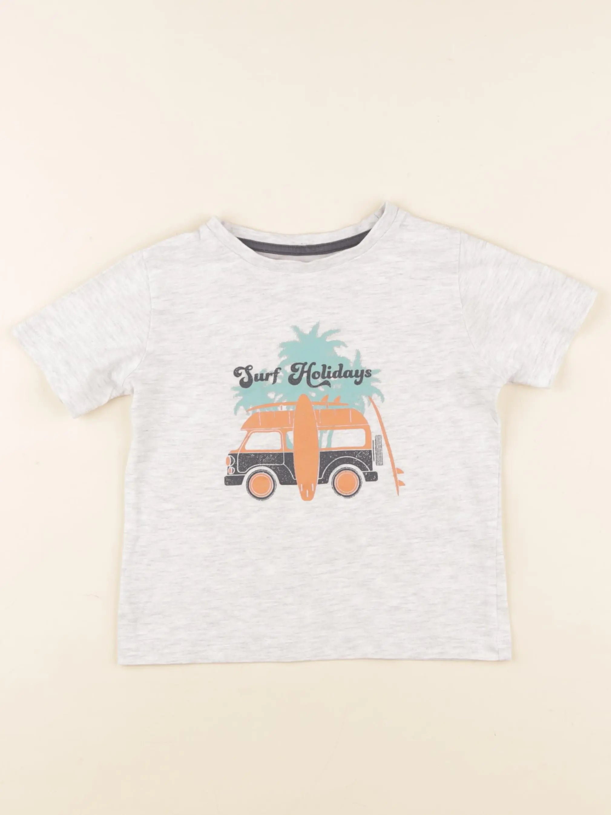 Vertbaudet - tee-shirt gris - 4 ans