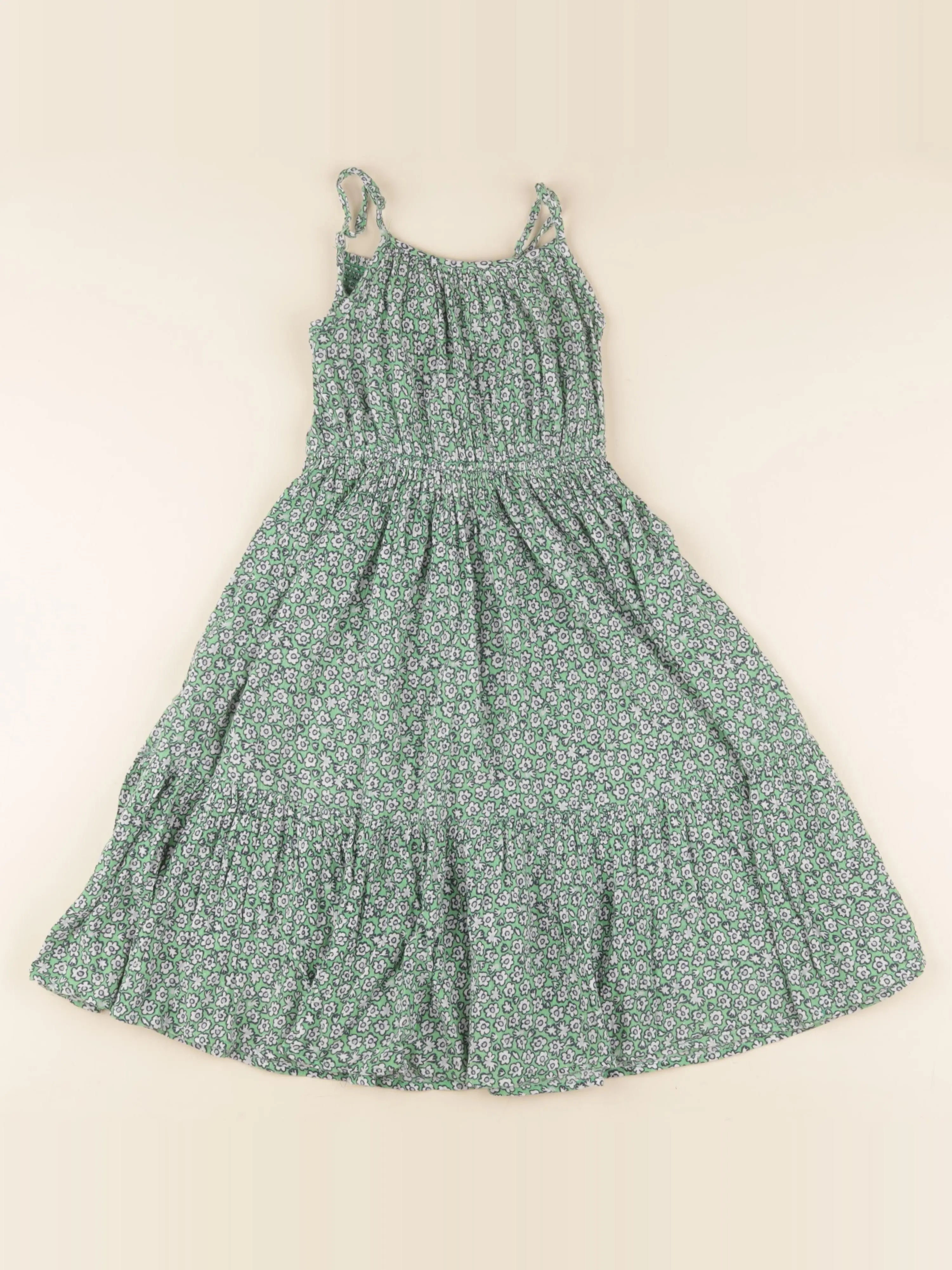 Monoprix - robe vert - 5 ans