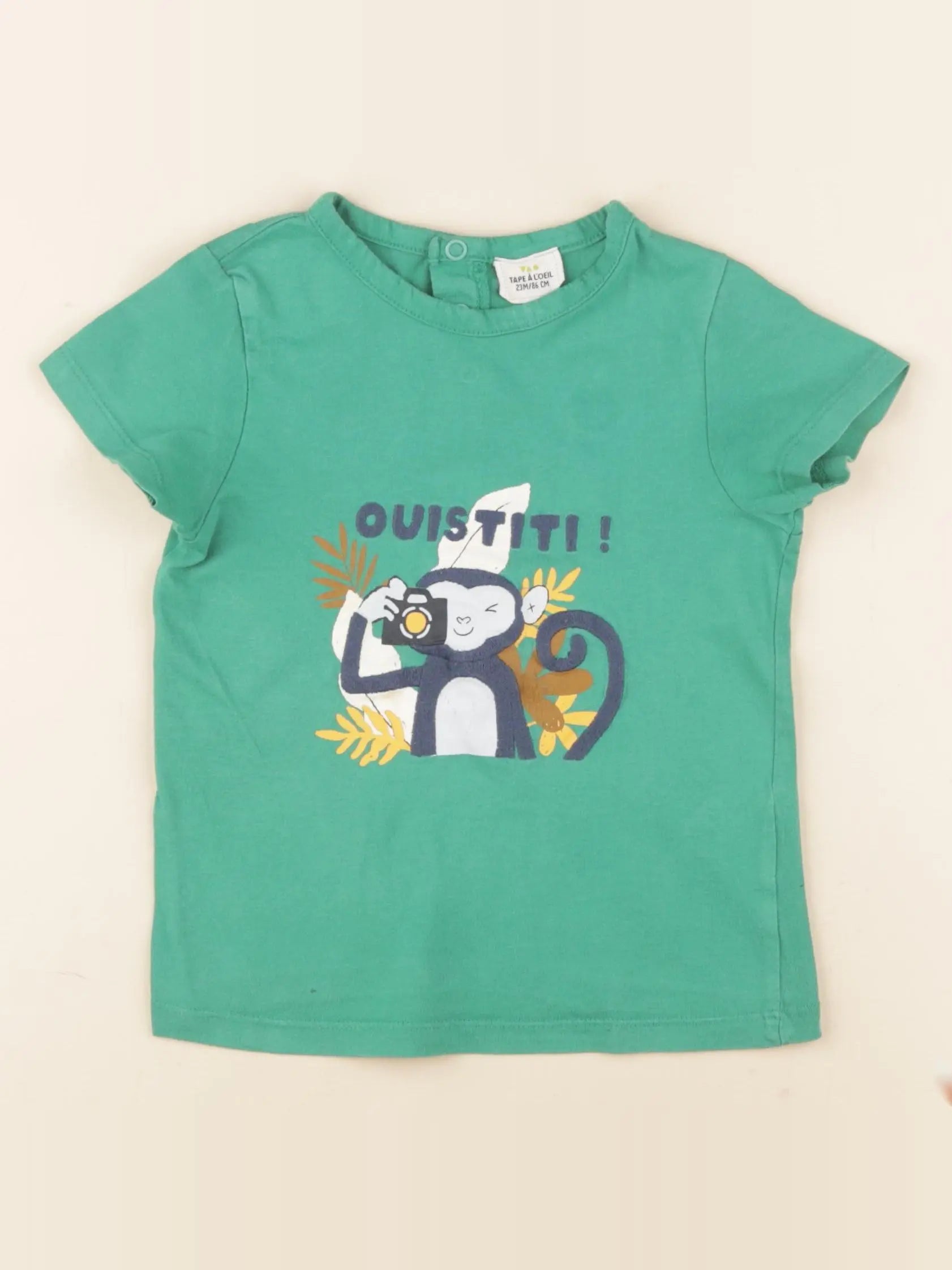Tape à l'oeil - tee-shirt vert - 24 mois