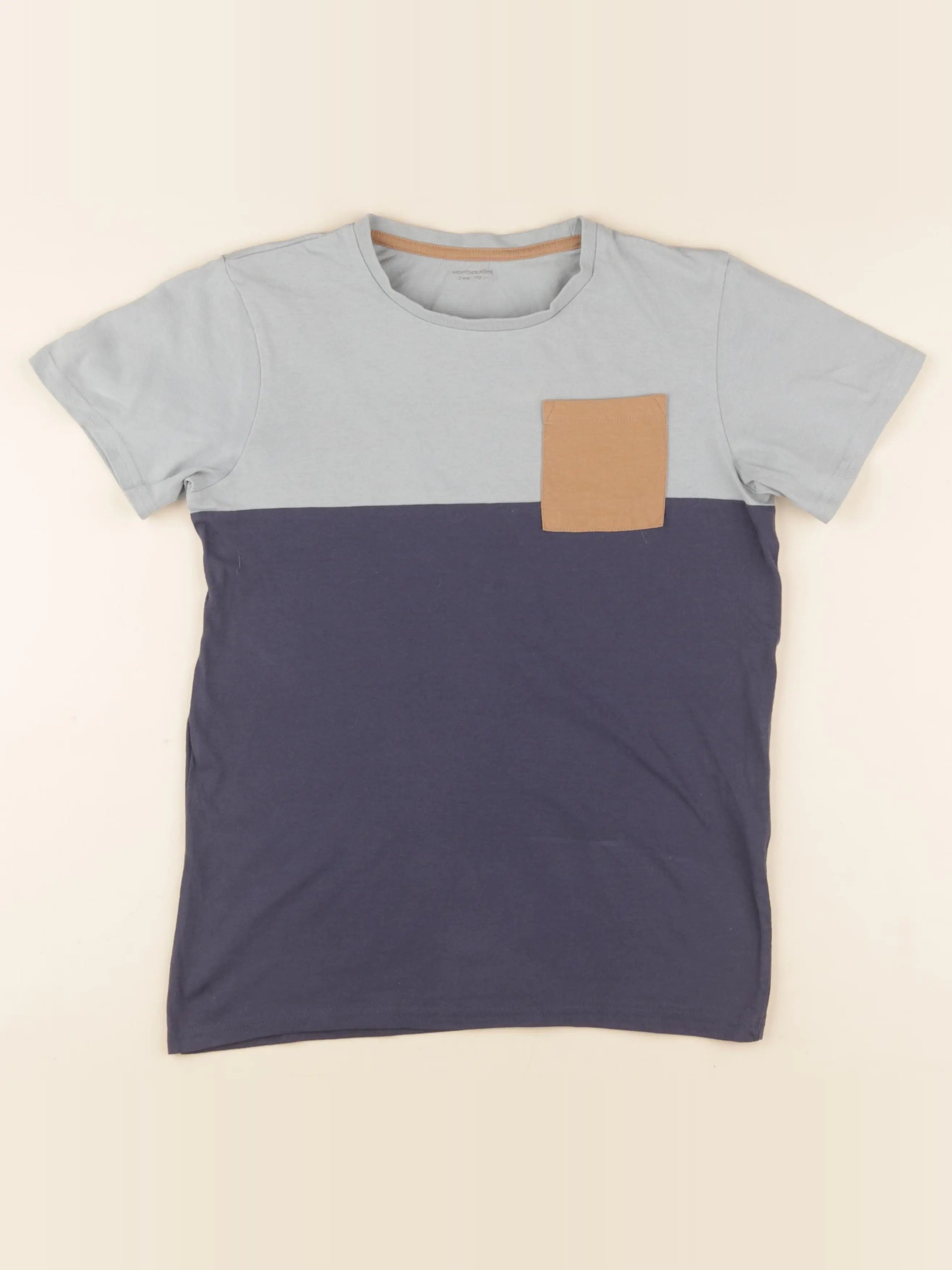 Vertbaudet - tee-shirt bleu - 12 ans