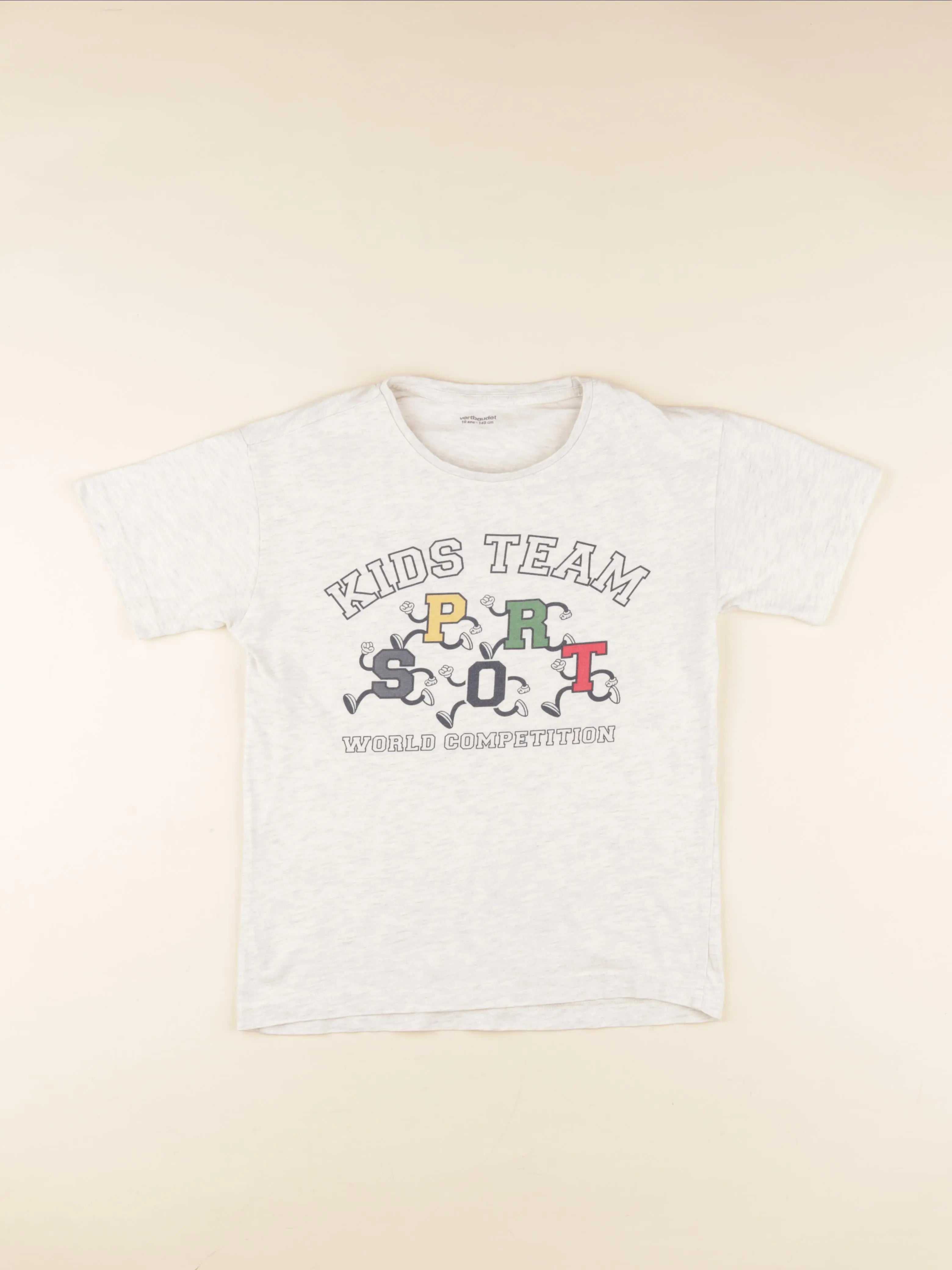 Vertbaudet - tee-shirt gris - 10 ans
