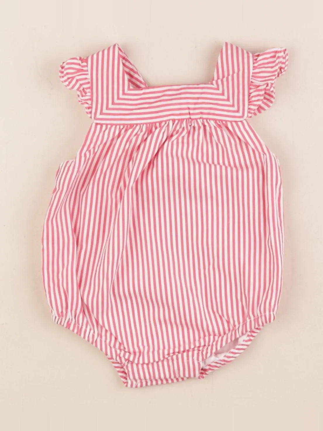 Jacadi - combinaison rose, blanc - 1 mois