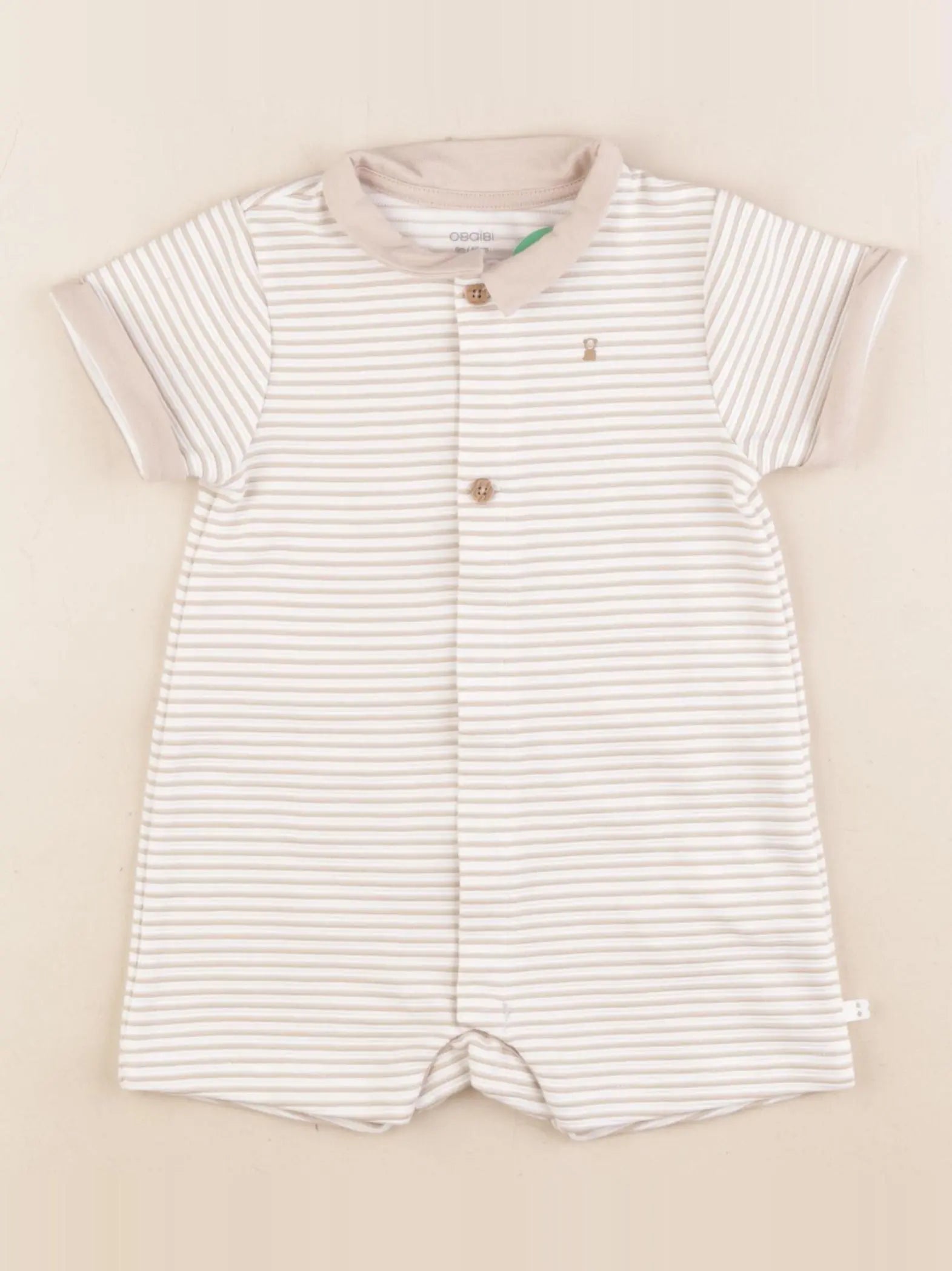 Obaïbi - combinaison beige - 6 mois