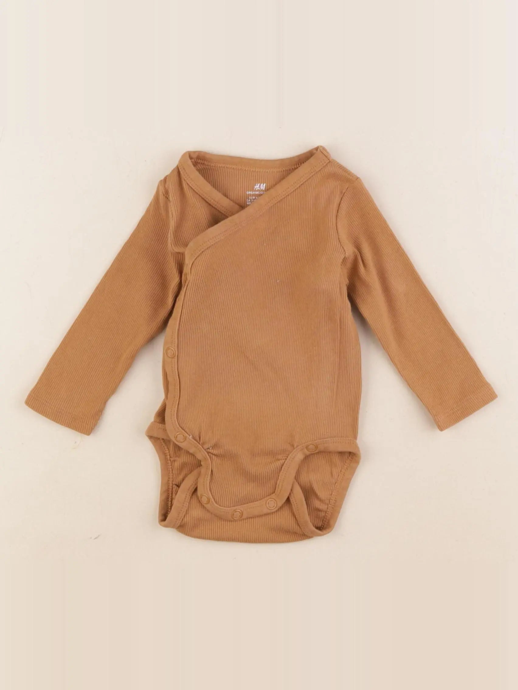 H&M - body marron - 2/4 mois