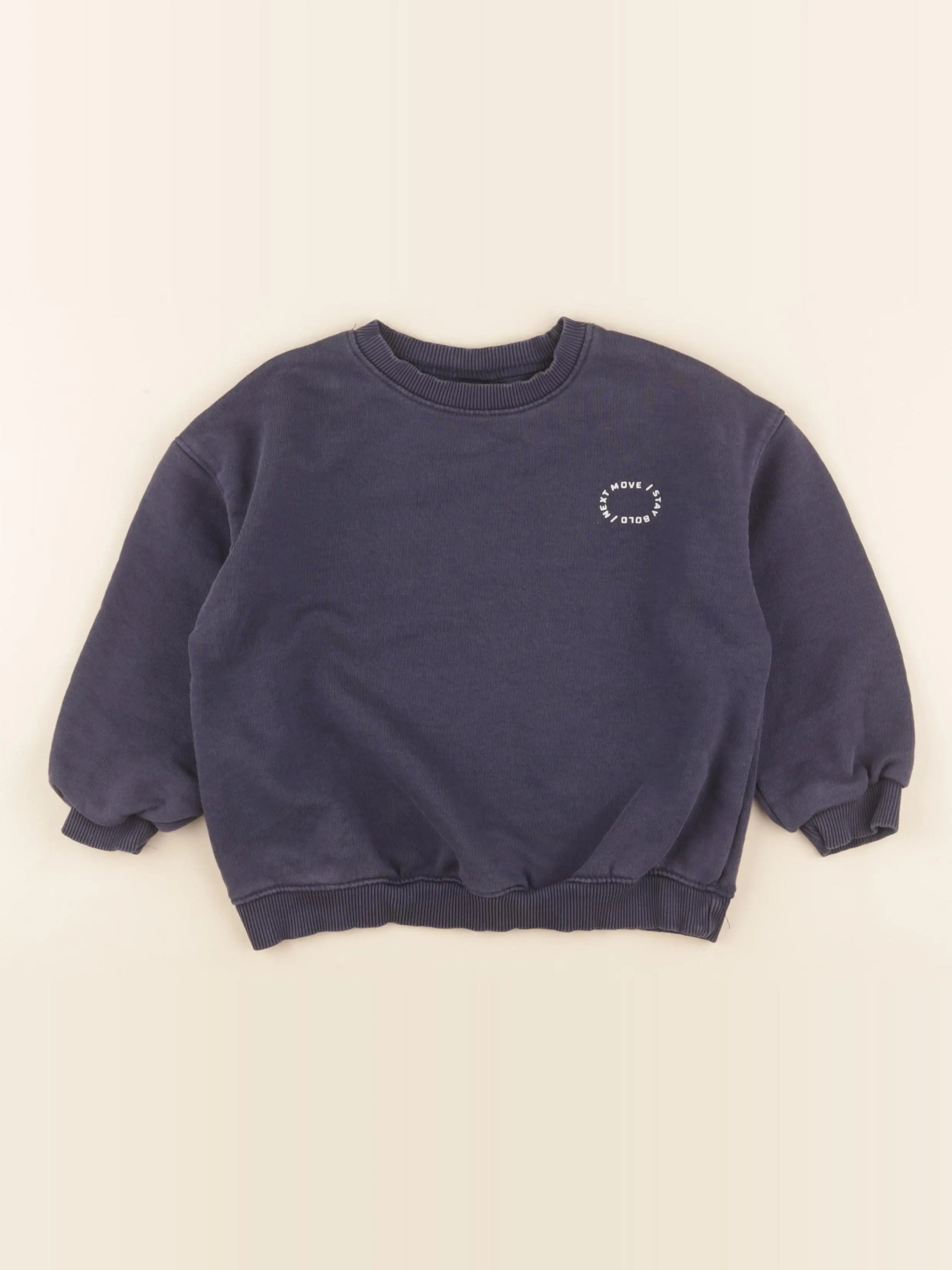 Zara - sweat bleu - 4 ans