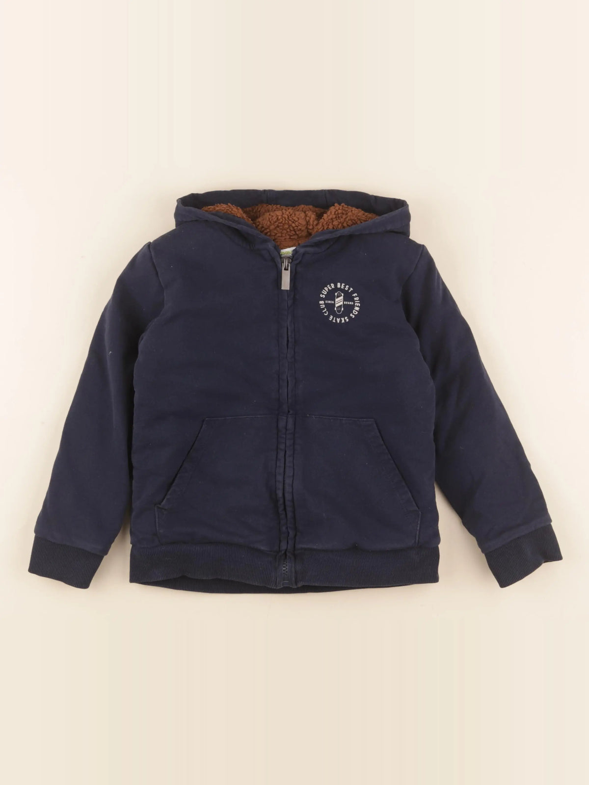 Vertbaudet - sweat bleu - 6 ans