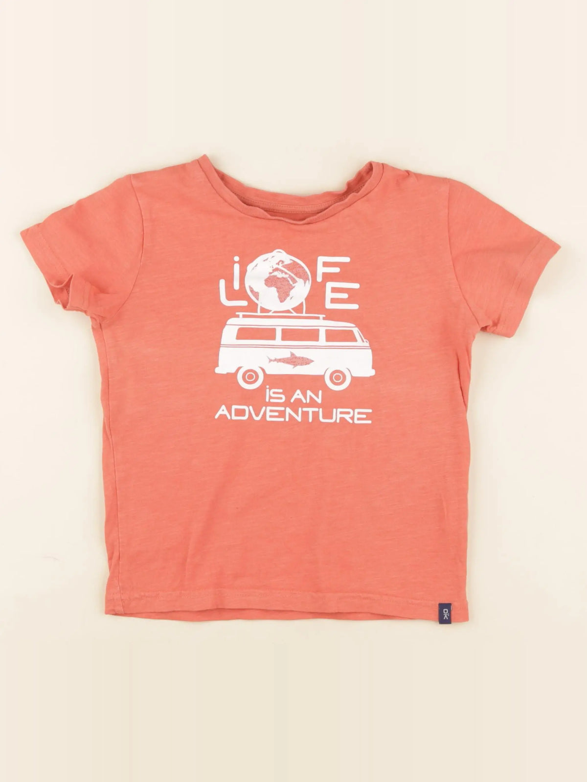 Okaidi - tee-shirt orange - 4 ans