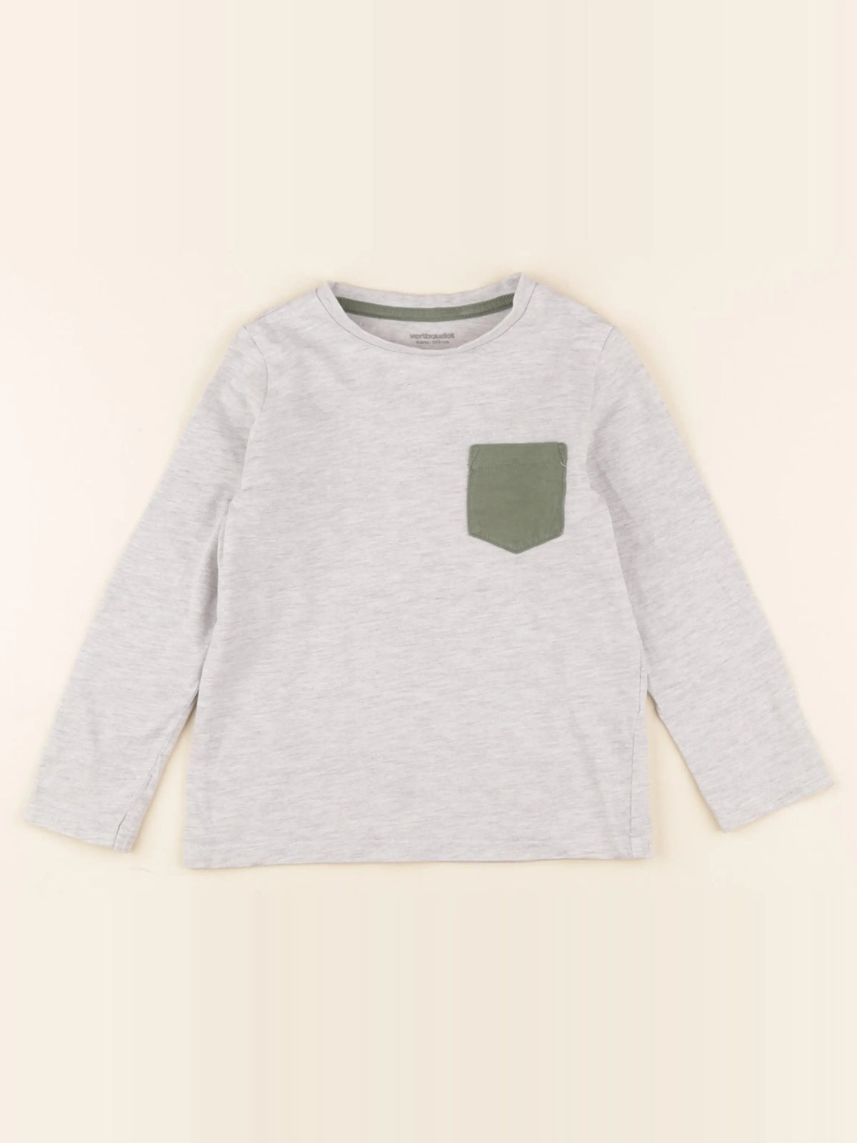 Vertbaudet - tee-shirt gris - 4 ans