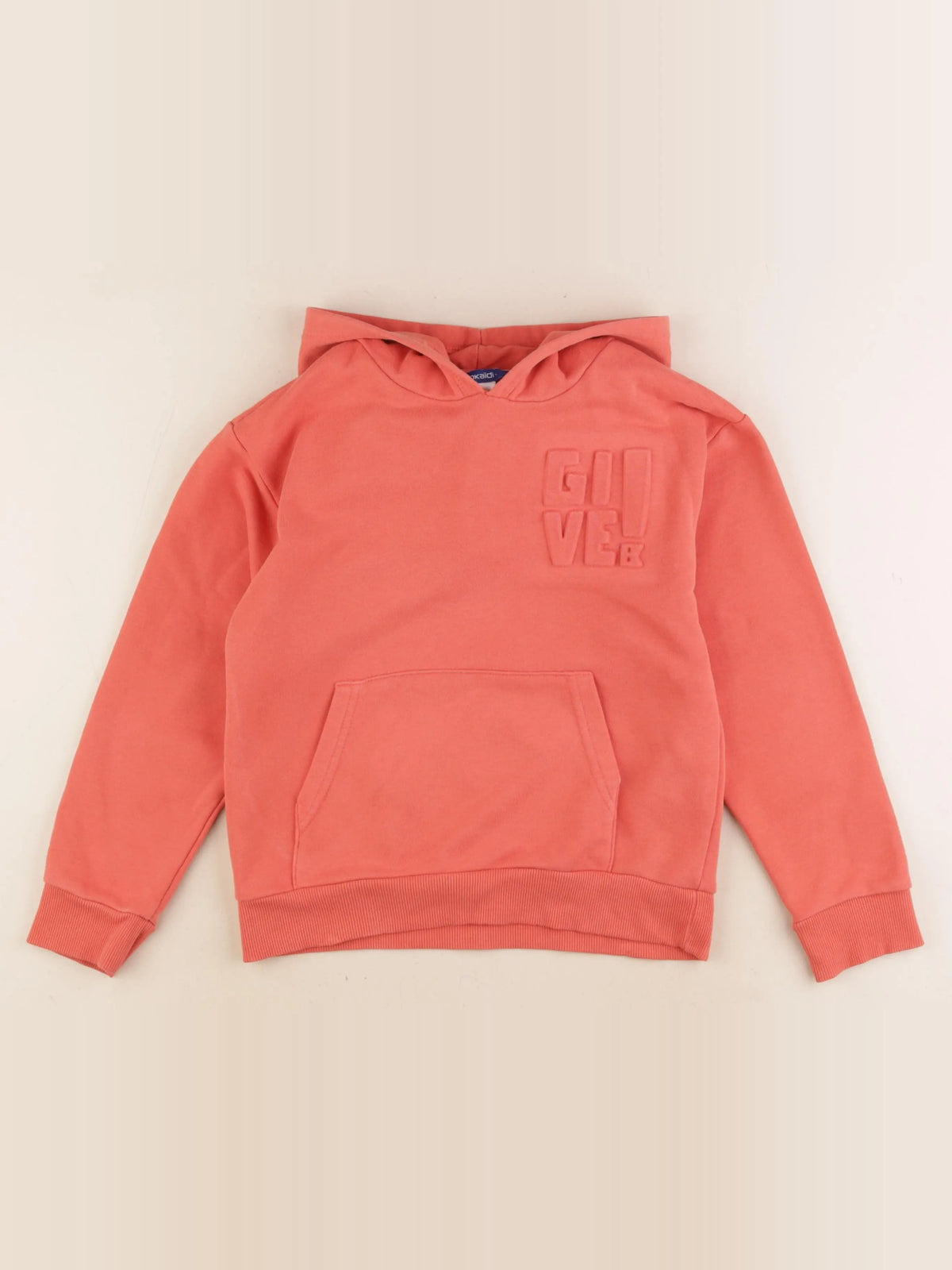 Okaidi - sweat orange - 8 ans