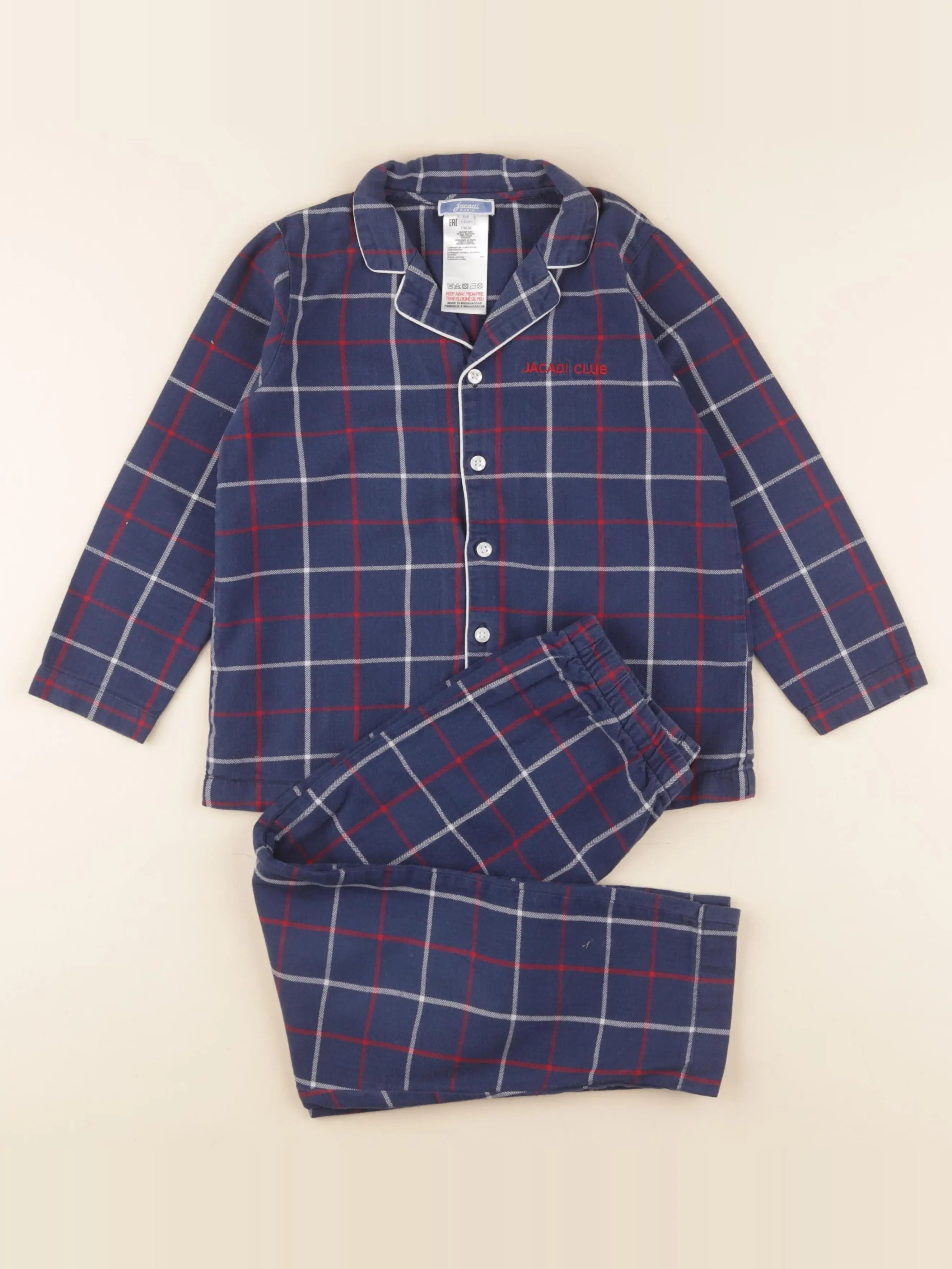 Jacadi - pyjama coton bleu - 6 ans