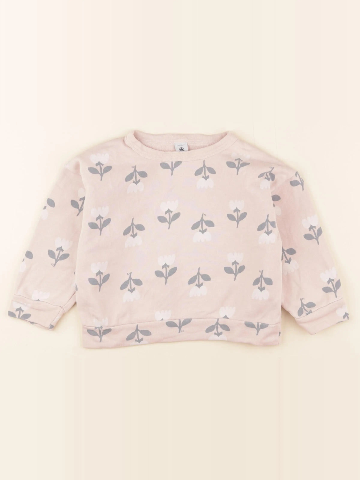 Petit Bateau - sweat rose - 4 ans