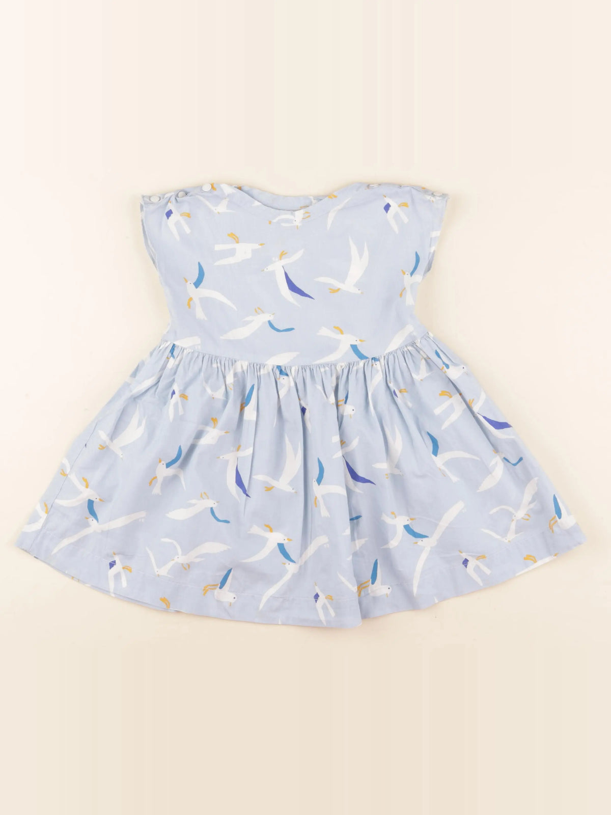 Petit Bateau - robe bleu - 24 mois