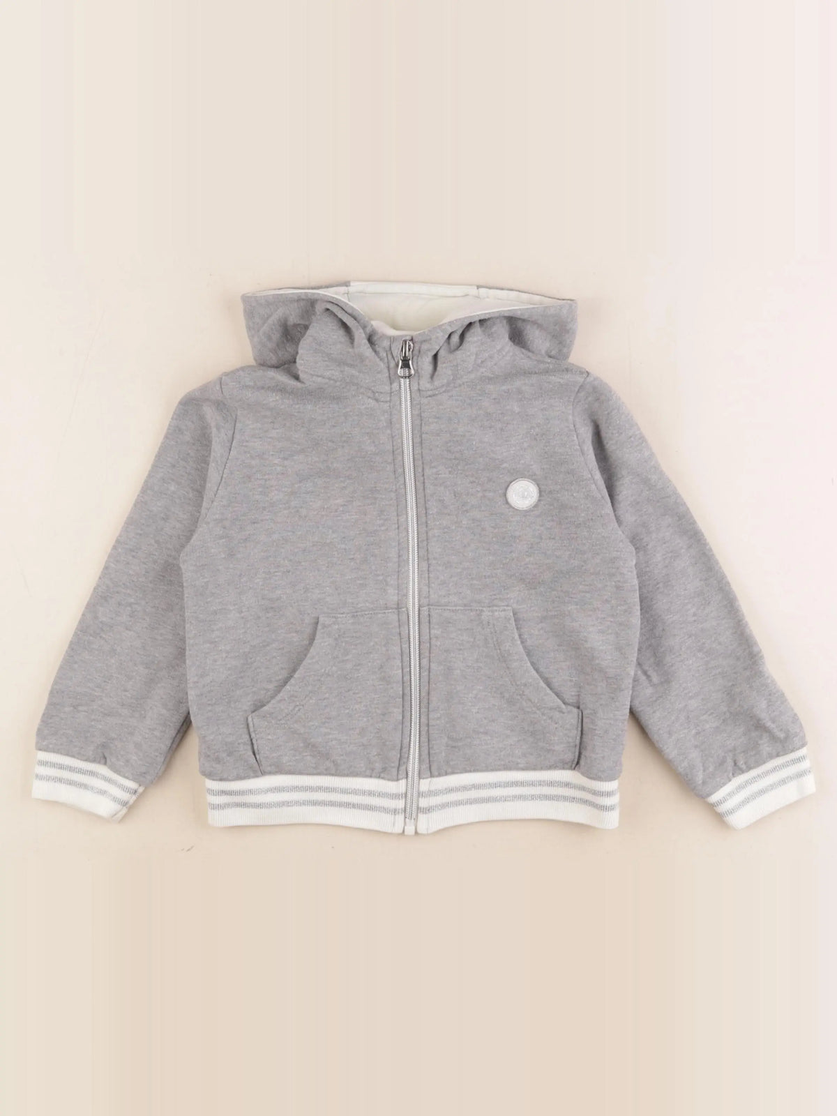 Petit Bateau - sweat gris - 4 ans