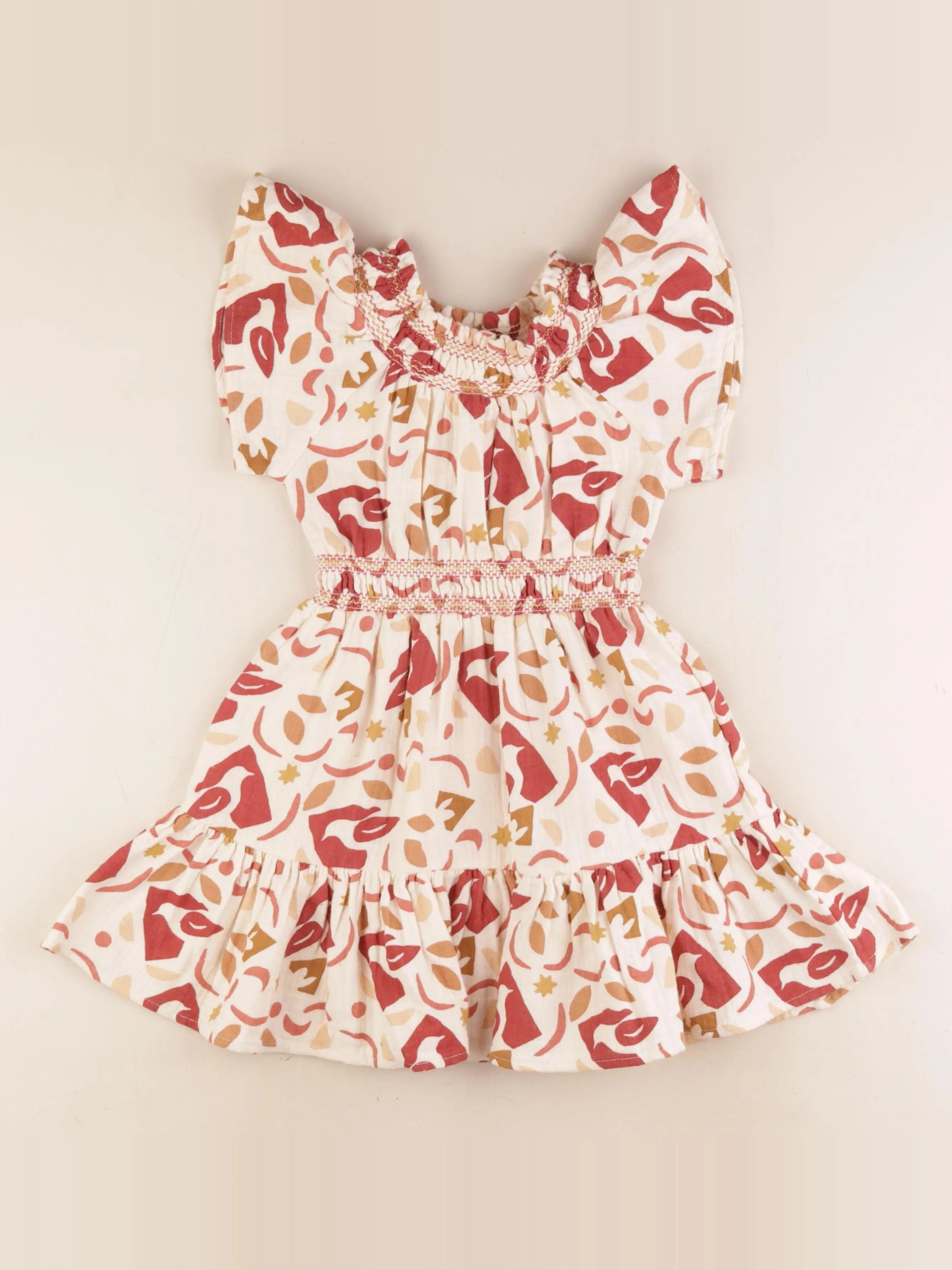 Monoprix - robe multicolore - 4 ans