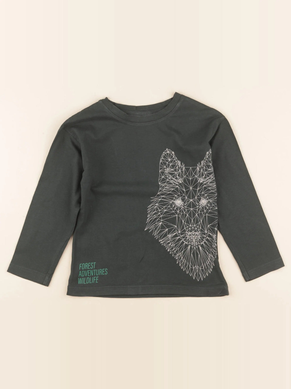 Vertbaudet - tee-shirt vert - 6 ans